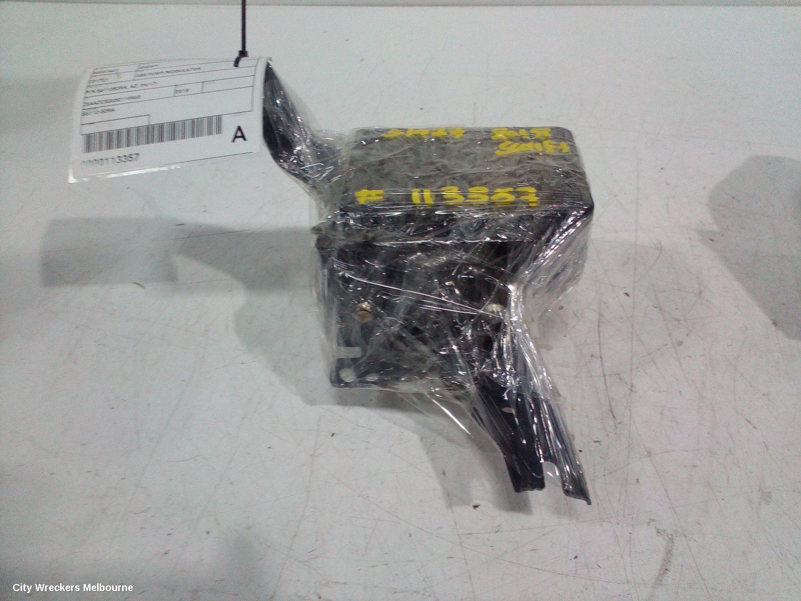 SUZUKI SWIFT ABS PUMP/MODULATOR, P/N 5611053RA, AZ, 04/2017 ONWARDS