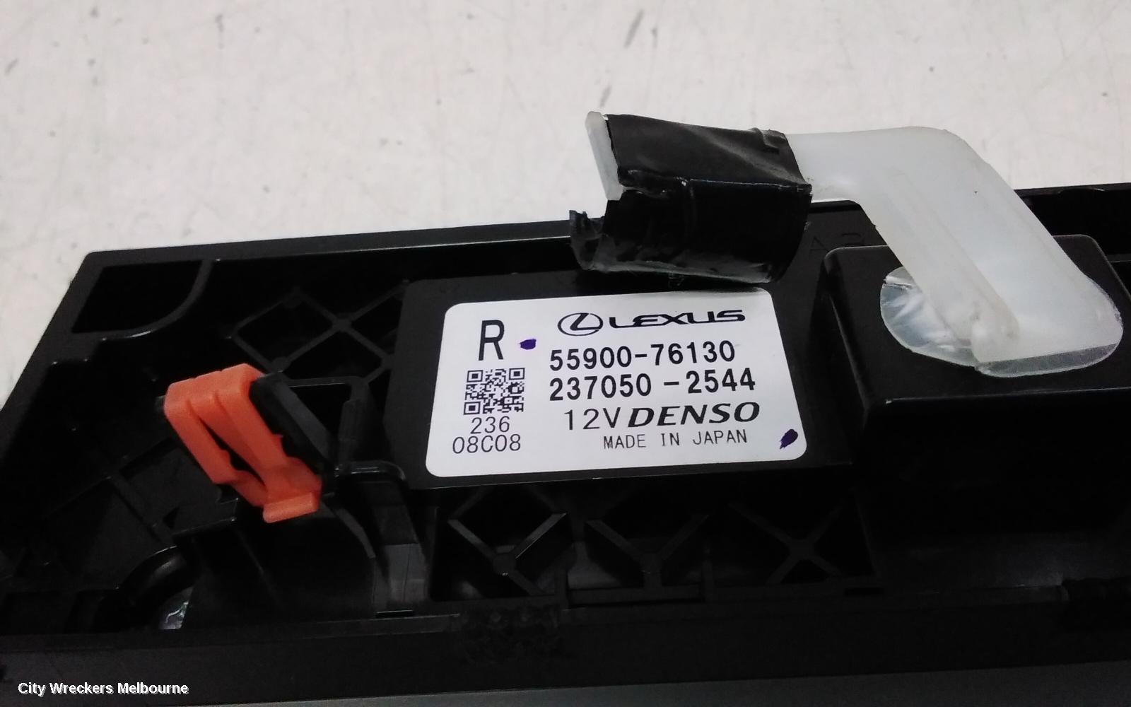 LEXUS UX HEATER/AC CONTROLS, X10, 10/2018 ONWARDS