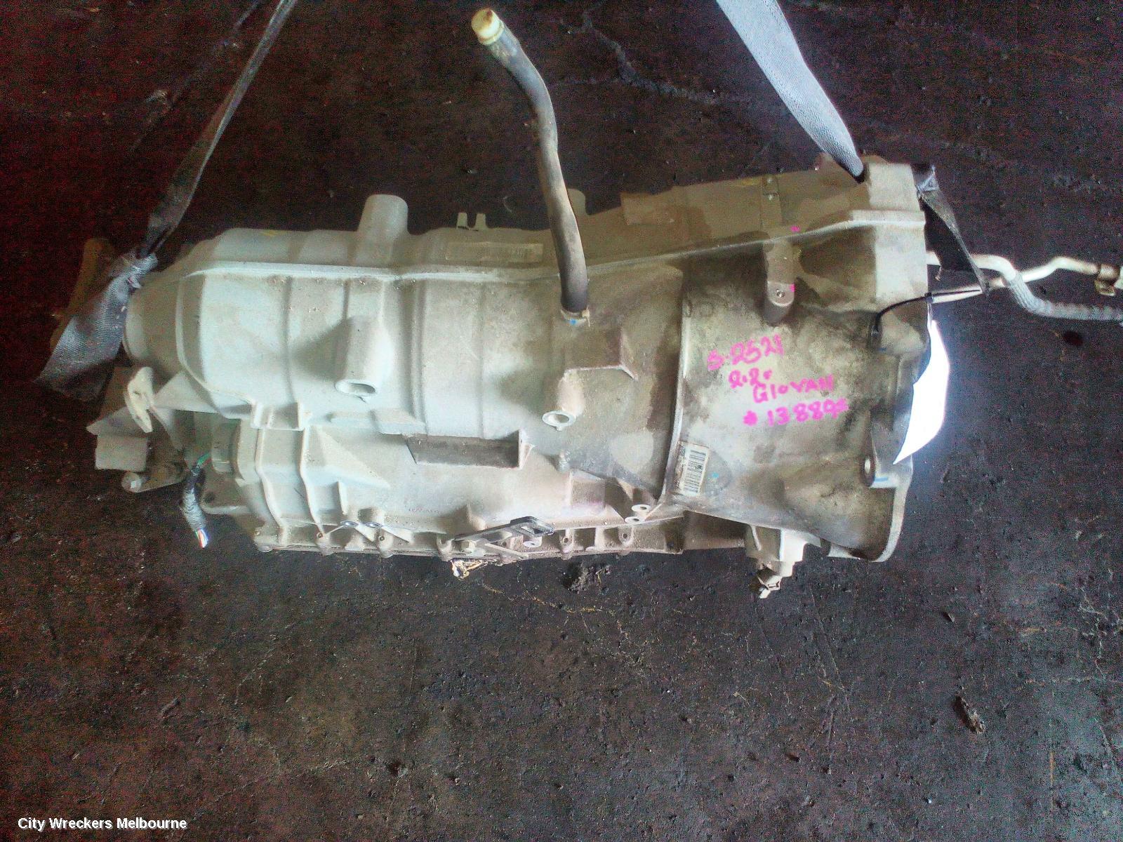 LDV G10 TRANS/GEARBOX, AUTO, DIESEL, 1.9, TURBO, SV7A/SV7C, WAGON/VAN, 04/2015 - 06/2021