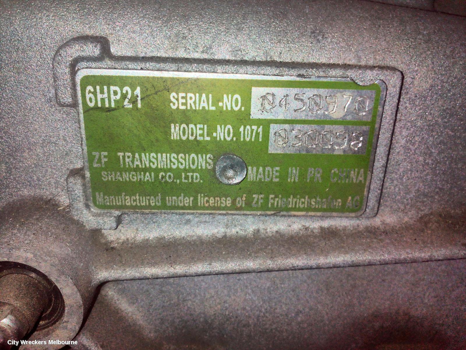 LDV G10 TRANS/GEARBOX, AUTO, DIESEL, 1.9, TURBO, SV7A/SV7C, WAGON/VAN, 04/2015 - 06/2021