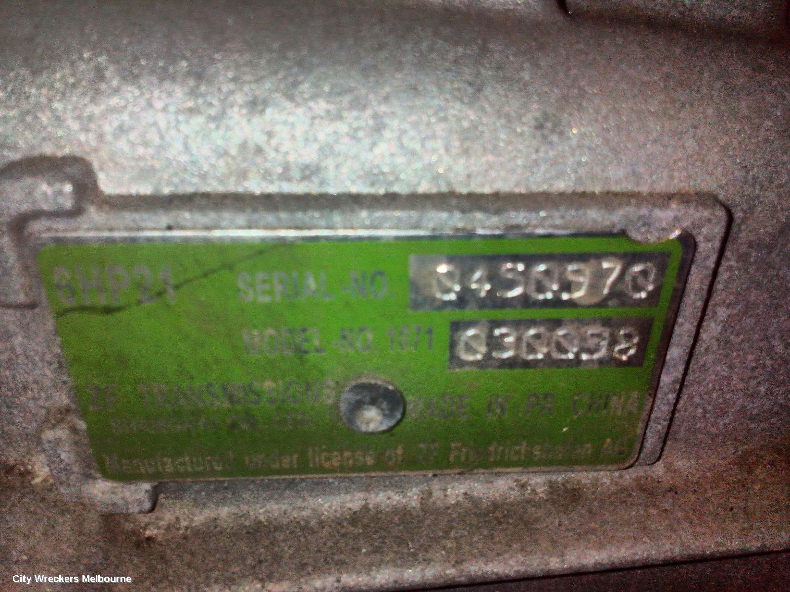 LDV G10 TRANS/GEARBOX, AUTO, DIESEL, 1.9, TURBO, SV7A/SV7C, WAGON/VAN, 04/2015 - 06/2021