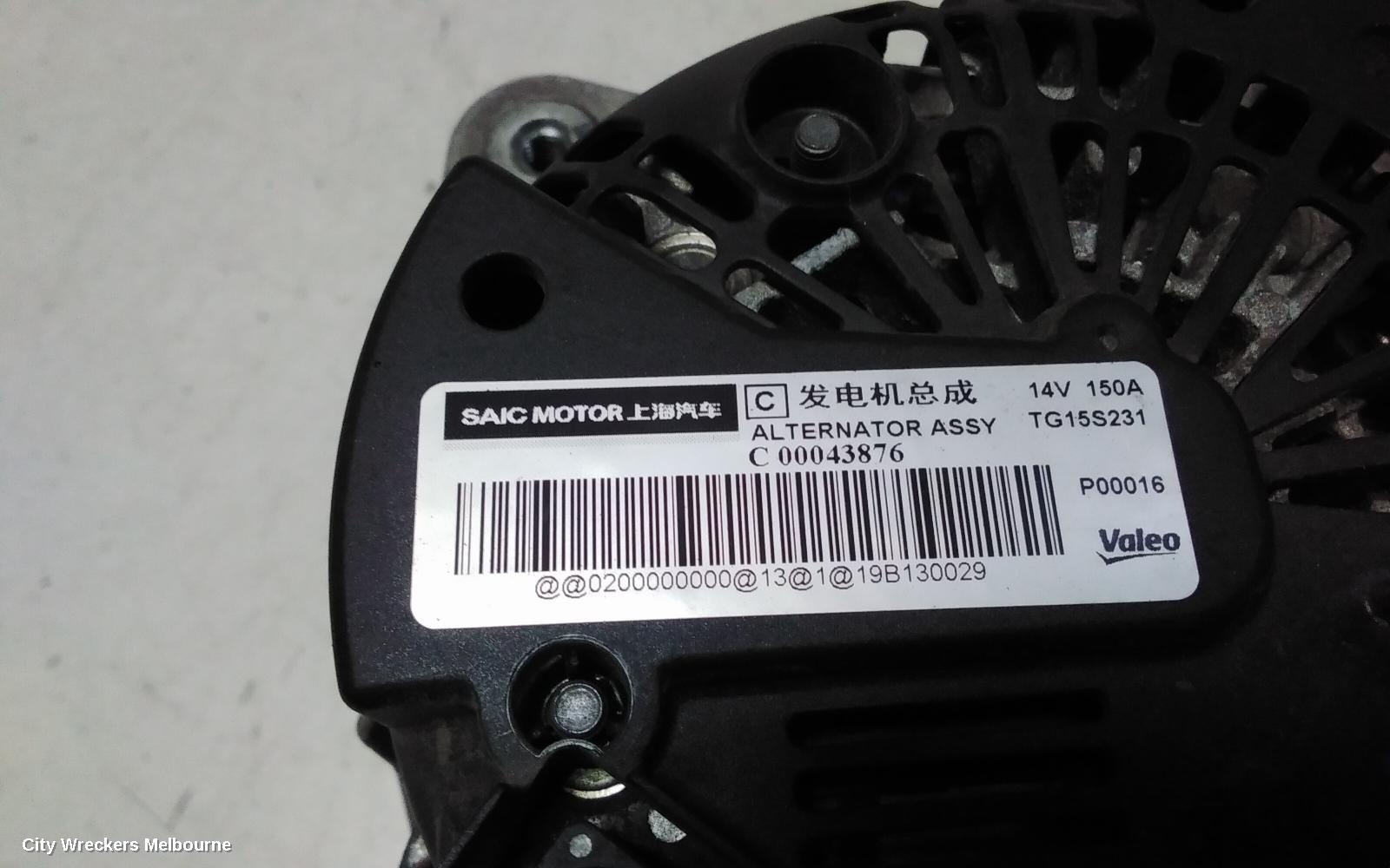 LDV G10 ALTERNATOR, DIESEL, 1.9, SV7A/SV7C, WAGON/VAN, 04/2015 - 06/2021