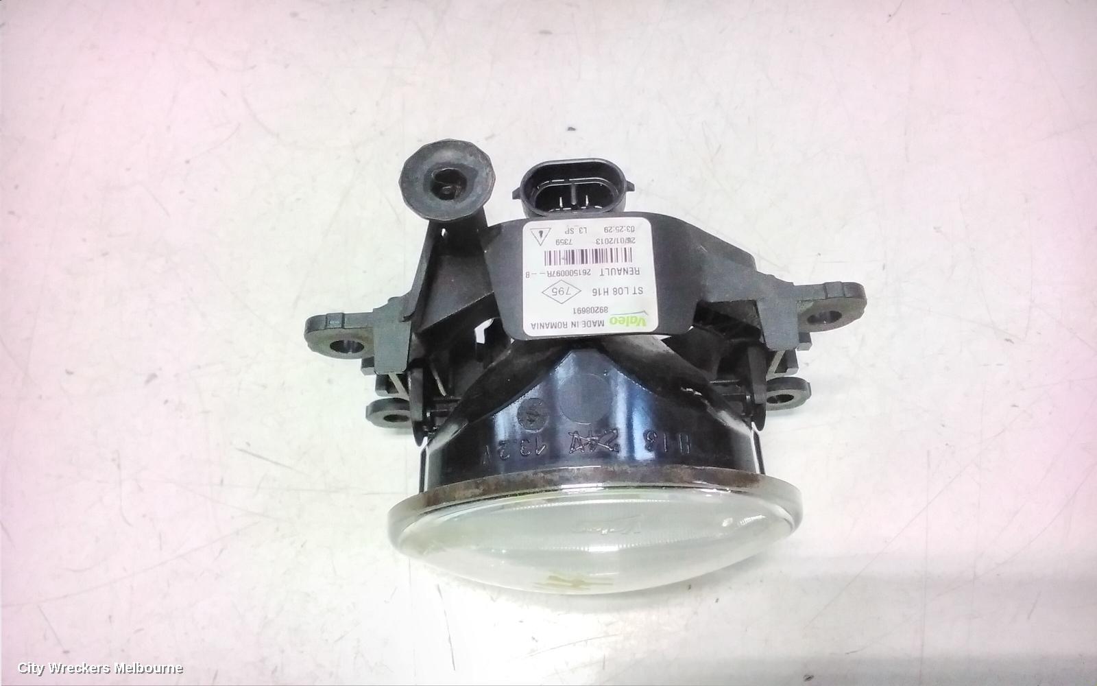 RENAULT FLUENCE LEFT INDICATOR/FOG/SIDE, BUMPER FOGLAMP, X38, 09/2010 - 01/2016