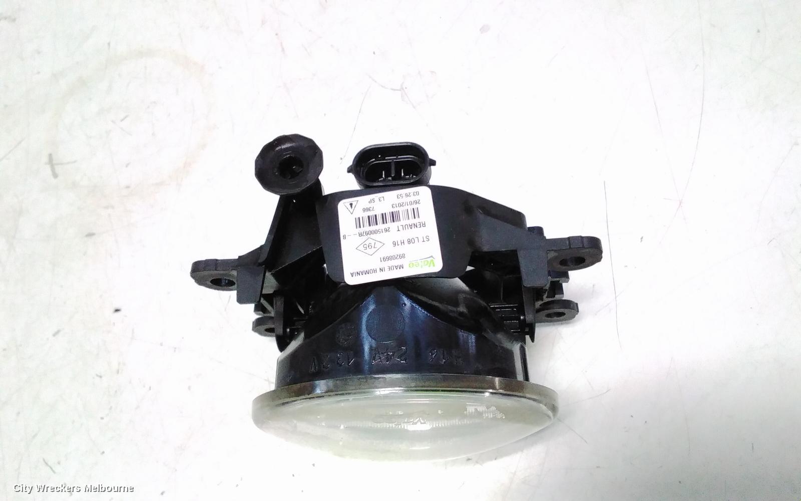 RENAULT FLUENCE RIGHT INDICATOR/FOG/SIDE, BUMPER FOGLAMP, X38, 09/2010 - 01/2016