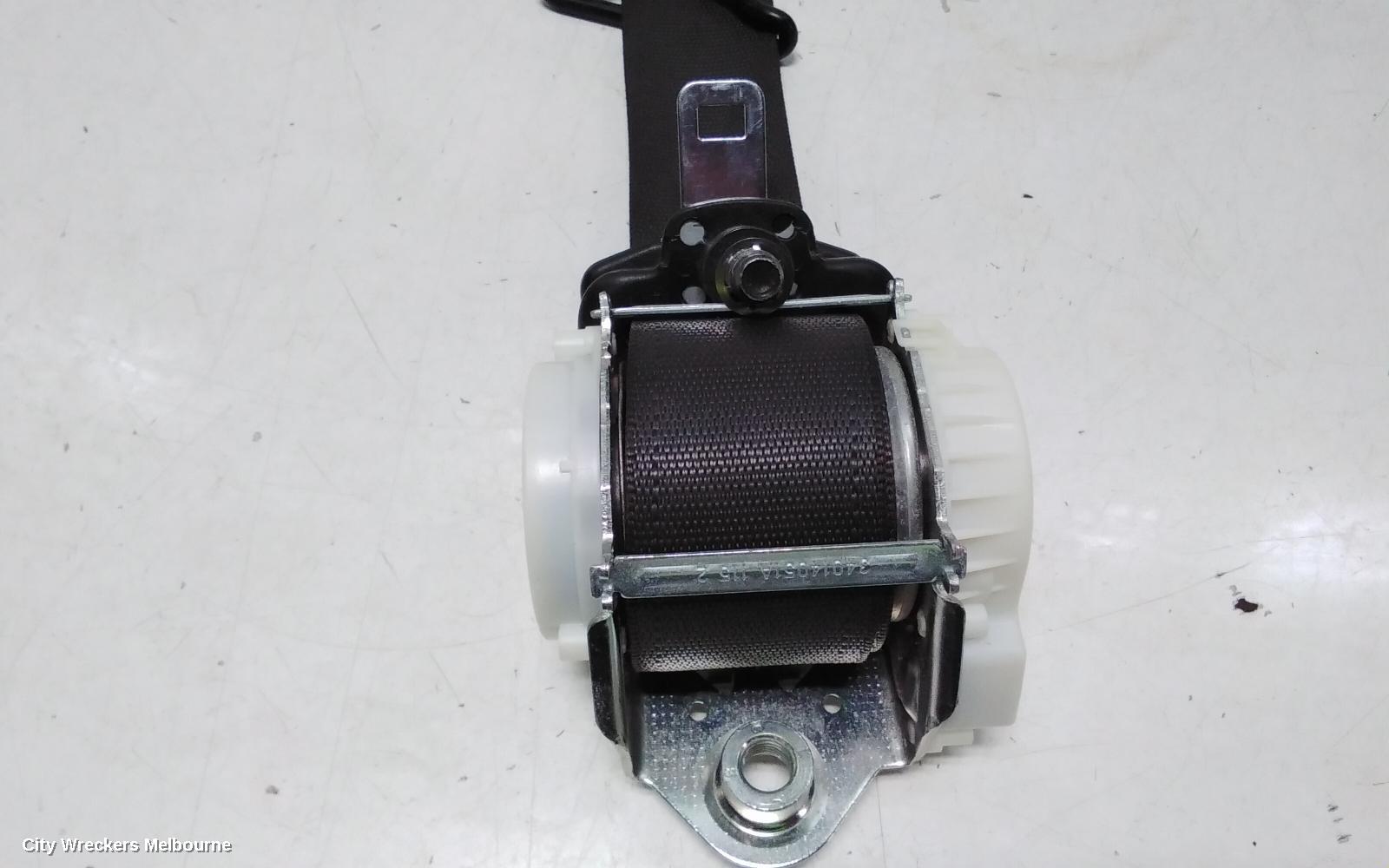 HOLDEN COMMODORE SEATBELT/STALK, LH FRONT, SEAT BELT ONLY, VF, 05/2013 - 12/2017
