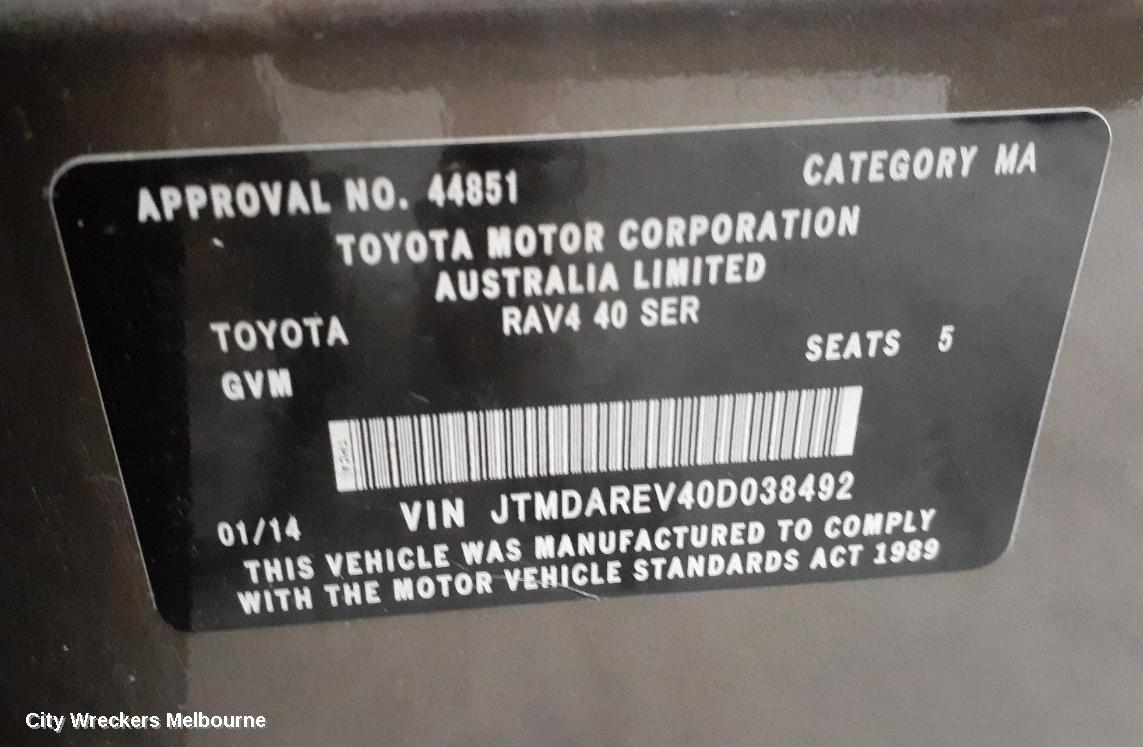 TOYOTA RAV4 TURBO SUPERCHARGER, XA40, 12/2012 - 12/2018