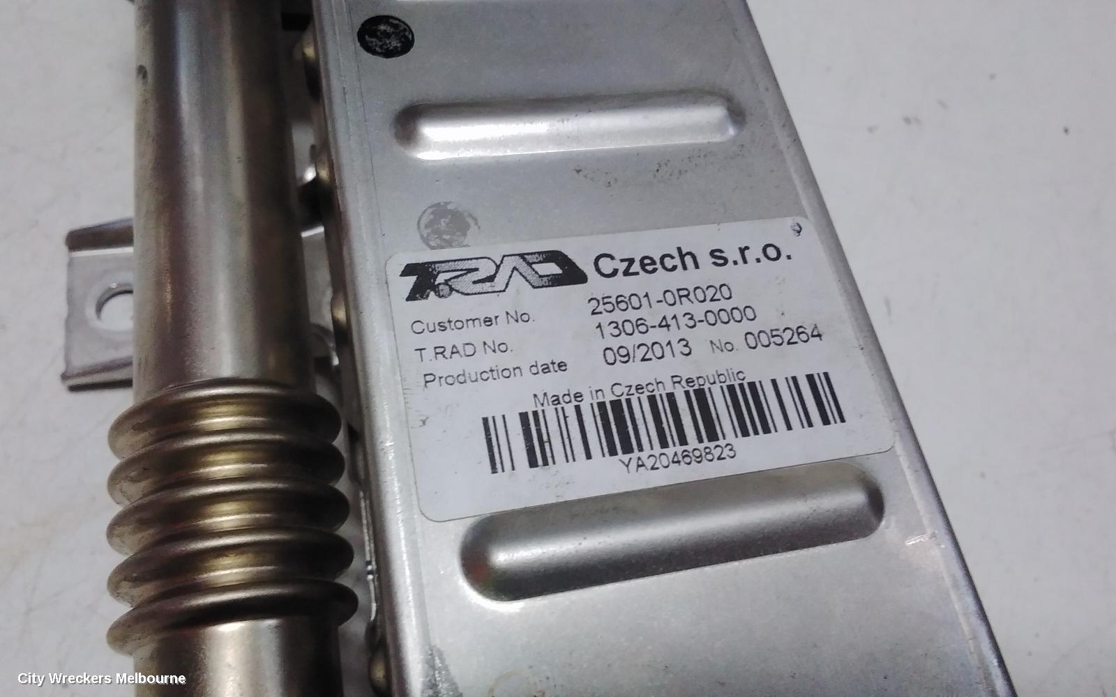 TOYOTA RAV4 COOLER, EGR COOLER, DIESEL, 2.2, 2AD-FTV, TURBO, ALA49R, 12/2012 - 12/2018