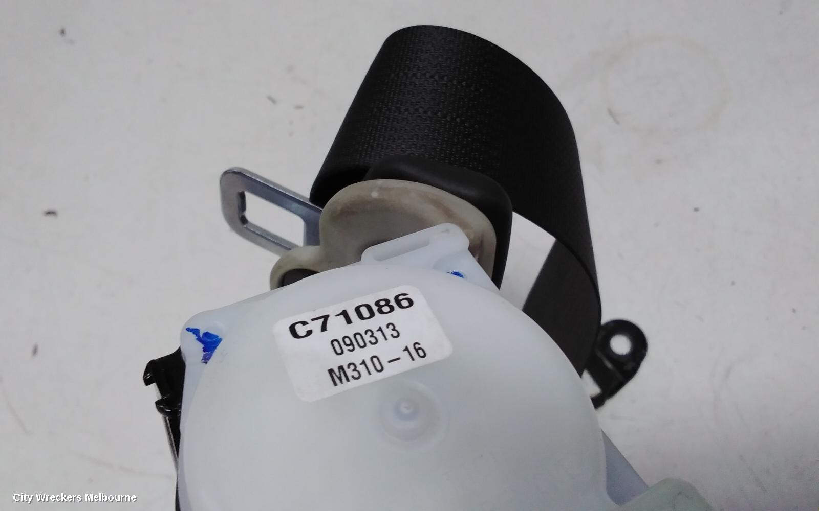 NISSAN MICRA SEATBELT/STALK, LH REAR, SEAT BELT ONLY , K13, 12/2012 - 12/2016