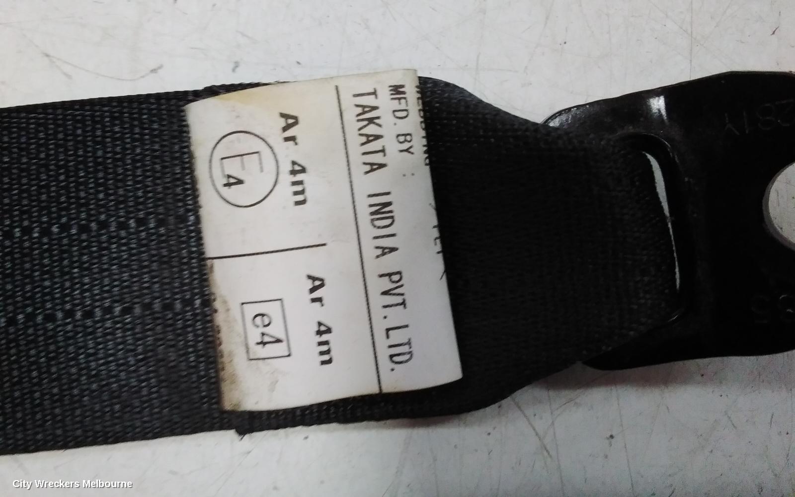 NISSAN MICRA SEATBELT/STALK, LH REAR, SEAT BELT ONLY , K13, 12/2012 - 12/2016