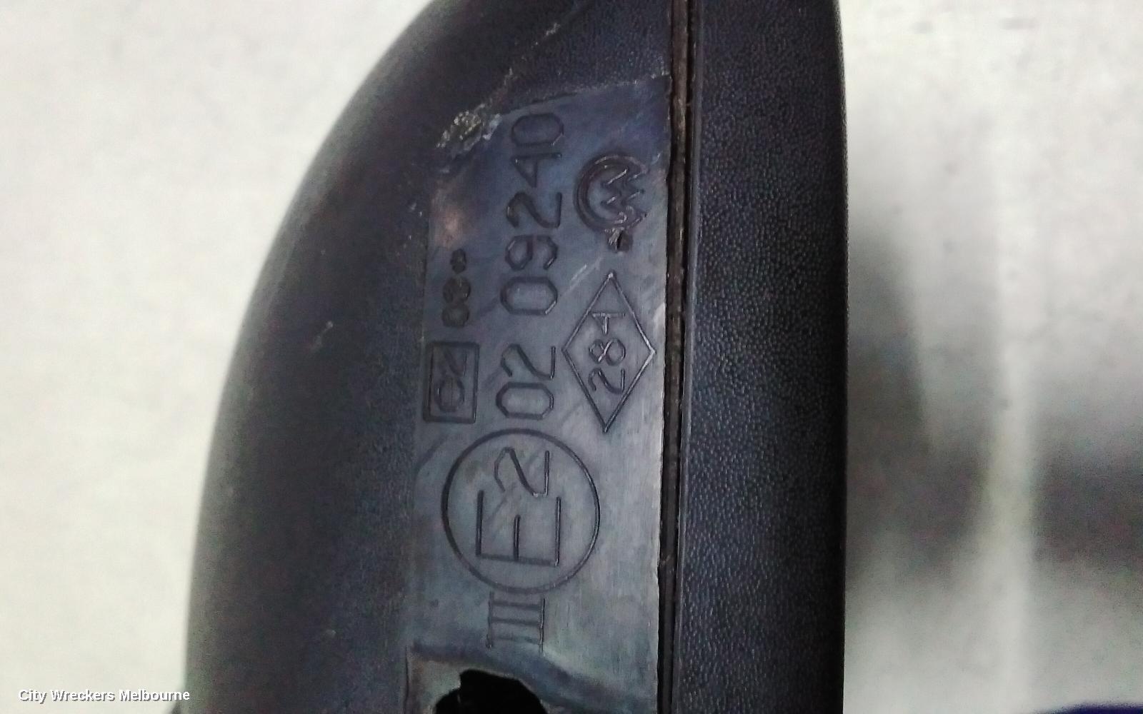 RENAULT TRAFIC LEFT DOOR MIRROR, X82, BLACK, 01/2015 - 12/2021