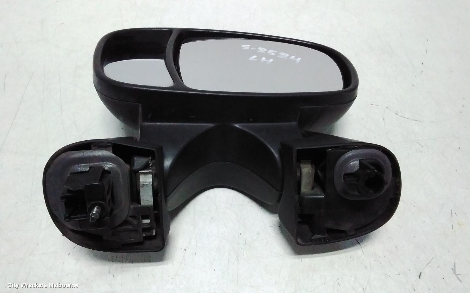 RENAULT TRAFIC LEFT DOOR MIRROR, X82, BLACK, 01/2015 - 12/2021