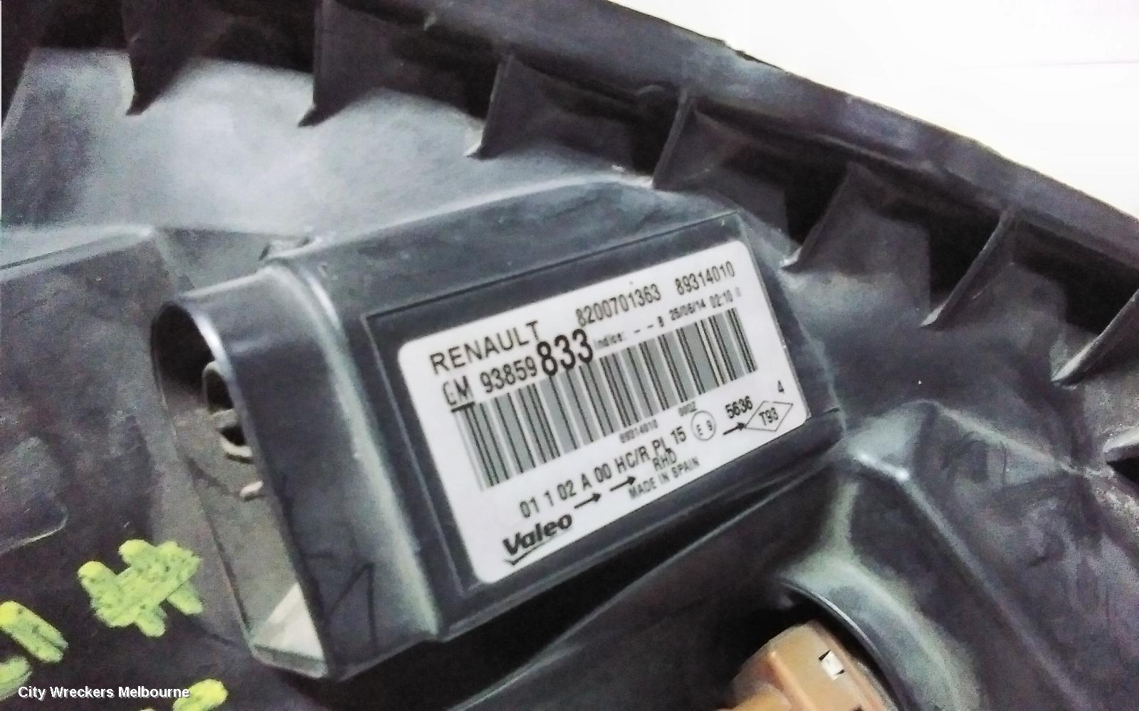 RENAULT TRAFIC LEFT HEADLAMP, X82, HALOGEN TYPE, 01/2015 - 09/2022