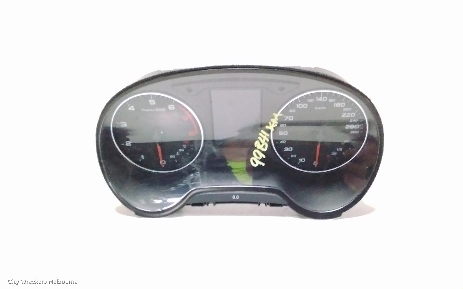 AUDI A3 INSTRUMENT CLUSTER, PETROL, 8V (A3), ANALOG TYPE, 12/2013 - 10/2020