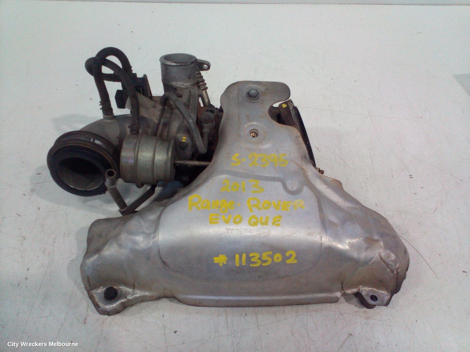 LAND ROVER RANGEROVER EVOQUE TURBO SUPERCHARGER, PETROL, 2.0, L538, 11/2011 - 01/2019