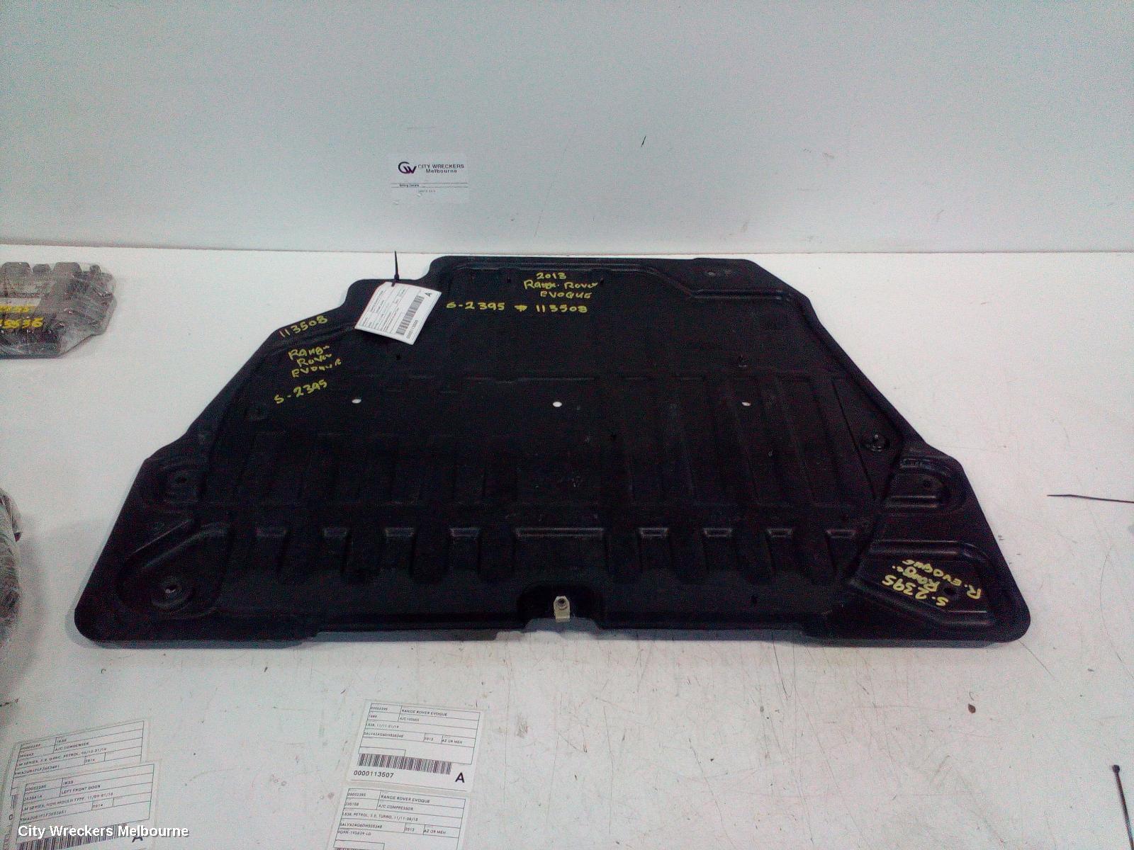 LAND ROVER RANGEROVER EVOQUE ENGINE COVER, PETROL, 2.0, L538, 11/2011 - 01/2019