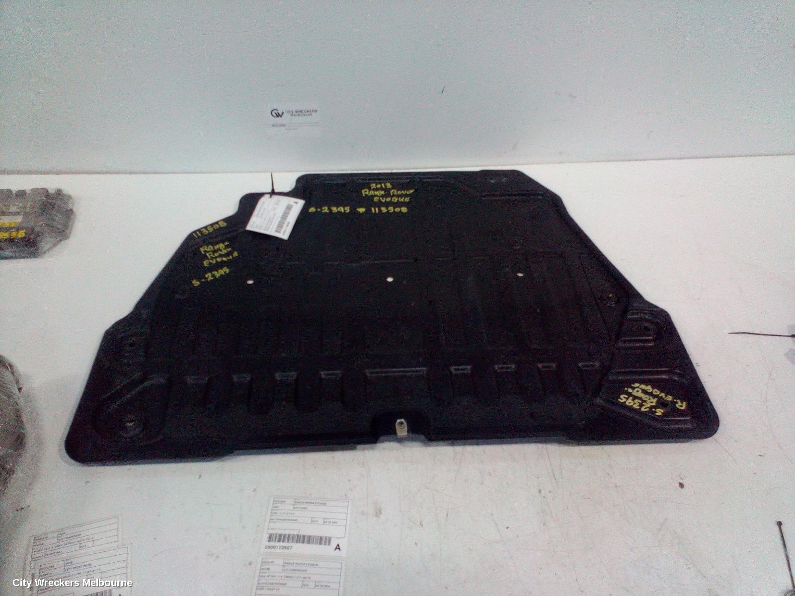 LAND ROVER RANGEROVER EVOQUE ENGINE COVER, PETROL, 2.0, L538, 11/2011 - 01/2019