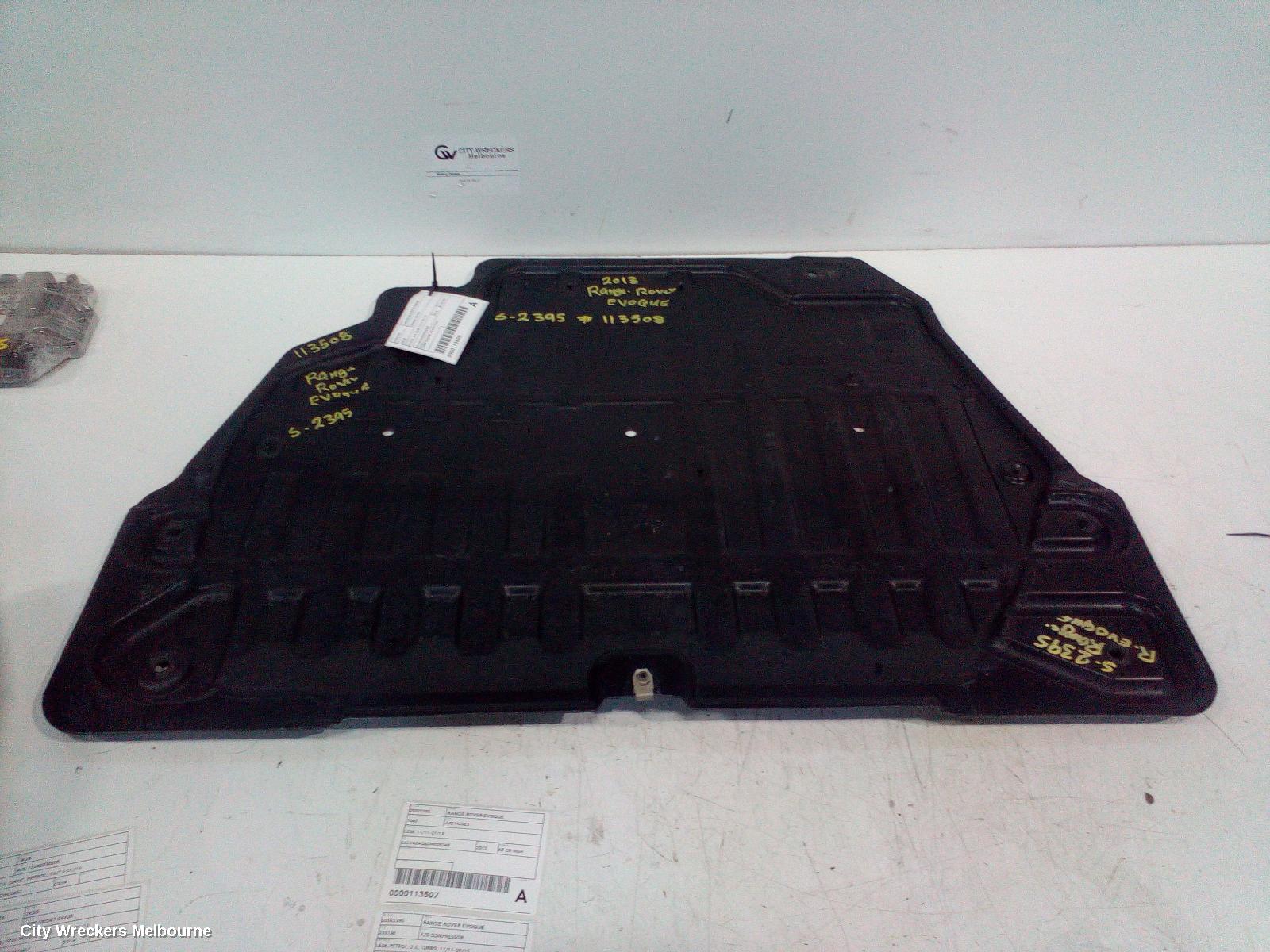 LAND ROVER RANGEROVER EVOQUE ENGINE COVER, PETROL, 2.0, L538, 11/2011 - 01/2019