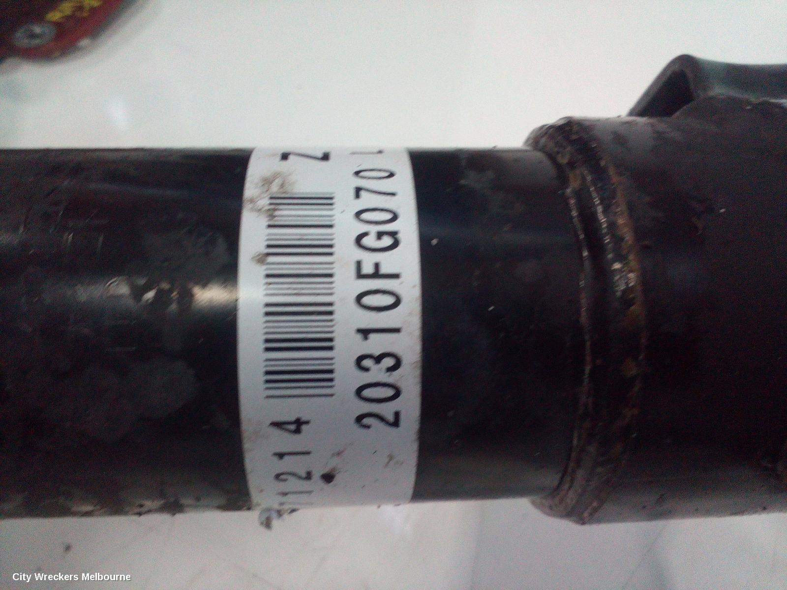 SUBARU IMPREZA LEFT FRONT STRUT, G3, WRX TYPE, 04/2007 - 06/2010