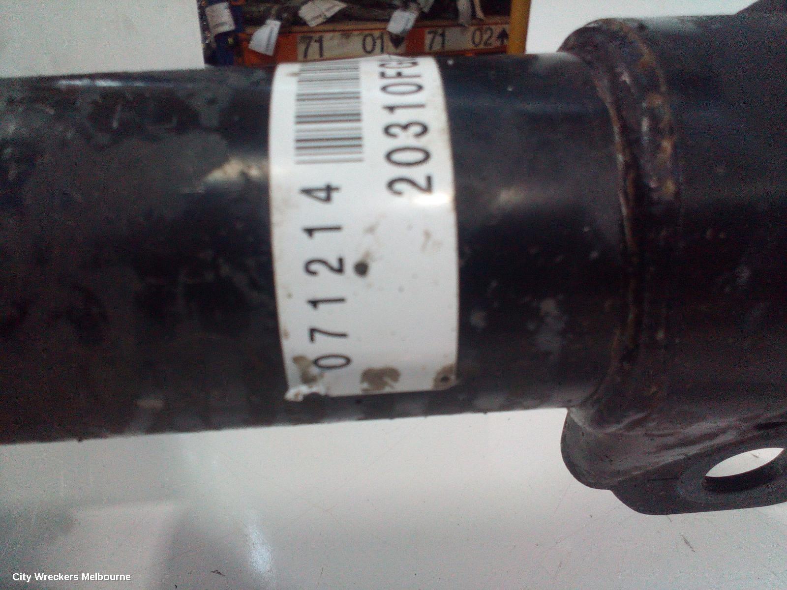 SUBARU IMPREZA LEFT FRONT STRUT, G3, WRX TYPE, 04/2007 - 06/2010