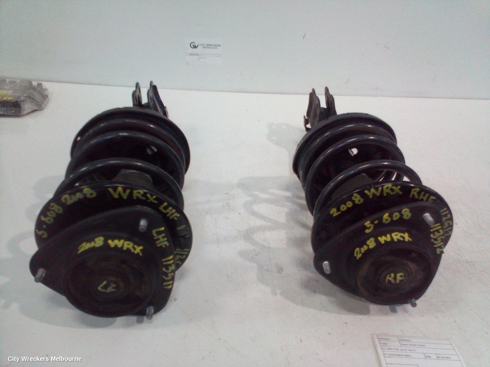 SUBARU IMPREZA RIGHT FRONT STRUT, G3, WRX TYPE, 04/2007 - 06/2010