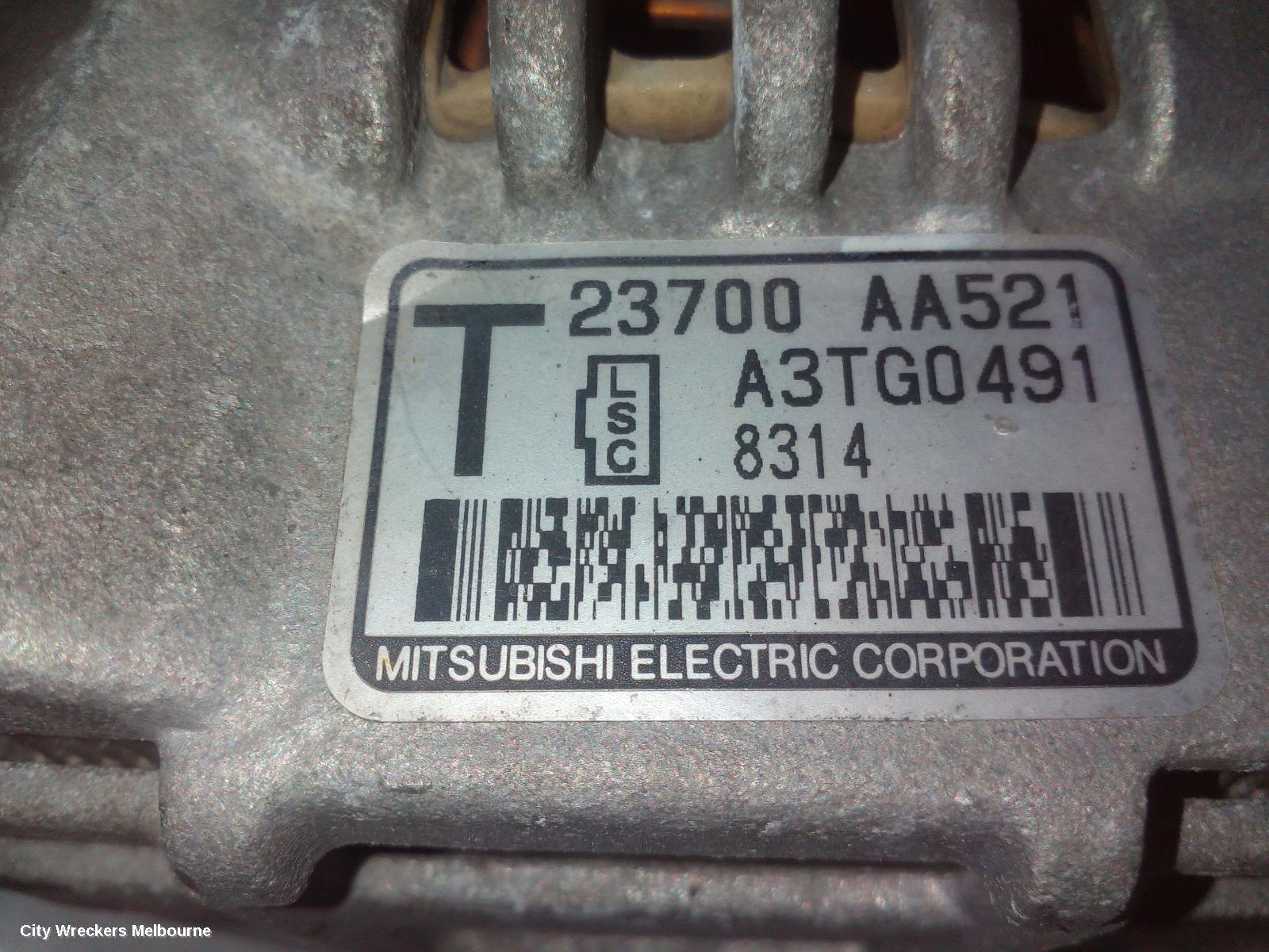 SUBARU IMPREZA ALTERNATOR, PETROL, 2.5, EJ25, TURBO, G3, 04/2007 - 12/2013