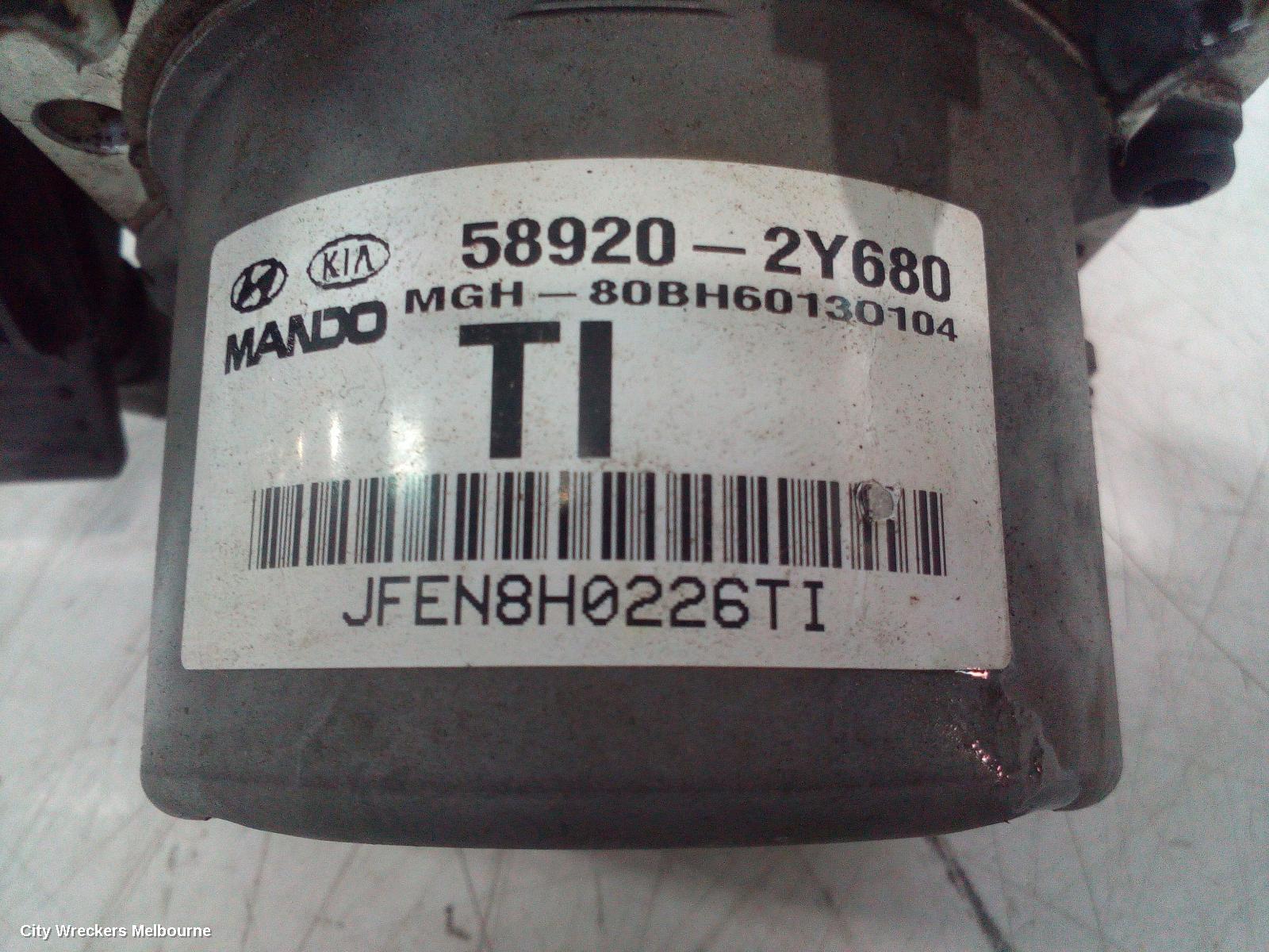 HYUNDAI IX35 ABS PUMP/MODULATOR, LM SERIES, PETROL, P/N 58920-2Y680, 11/2009 - 01/2016