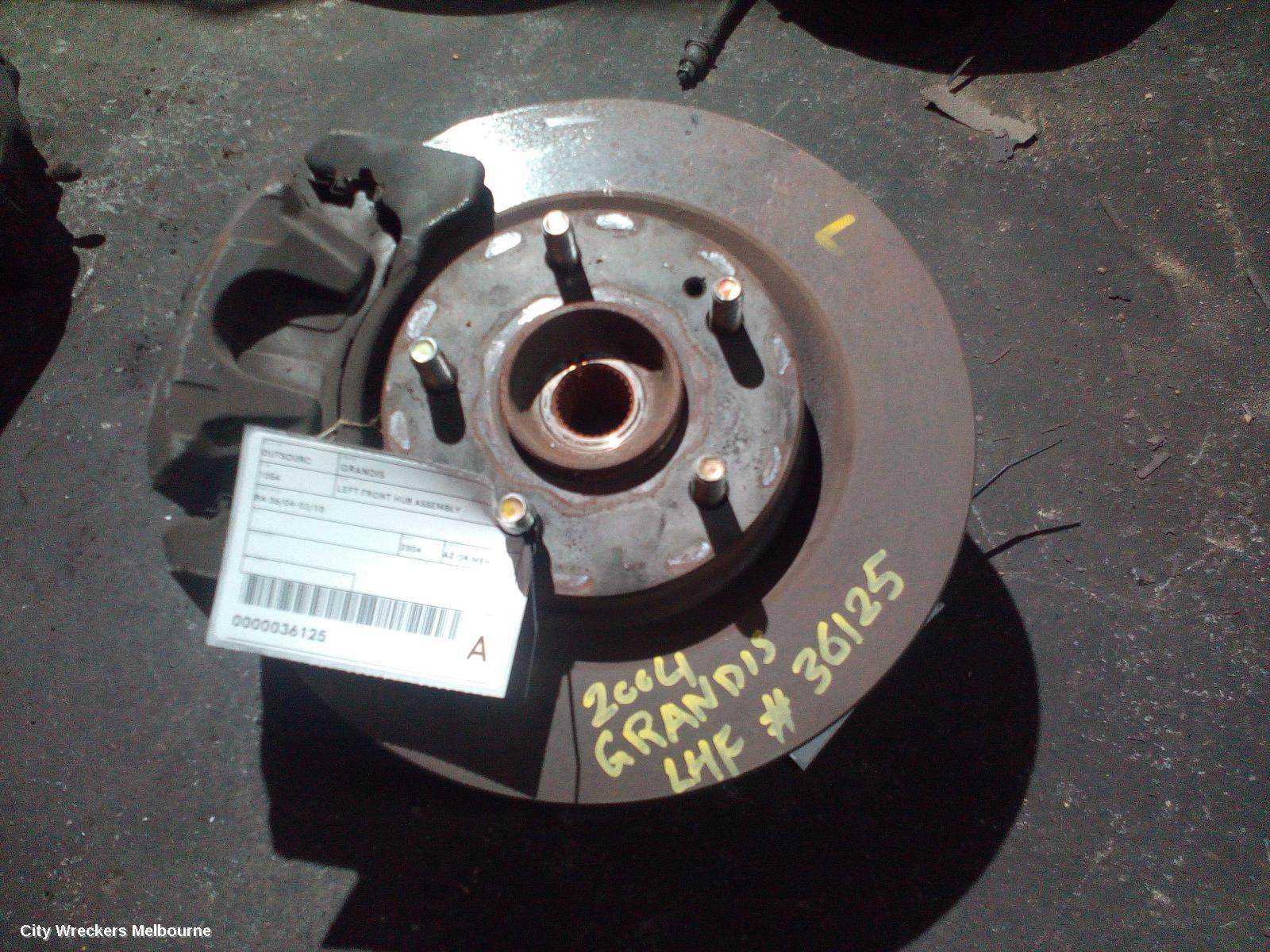 MITSUBISHI GRANDIS LEFT FRONT HUB ASSEMBLY, BA 06/2004 - 03/2010