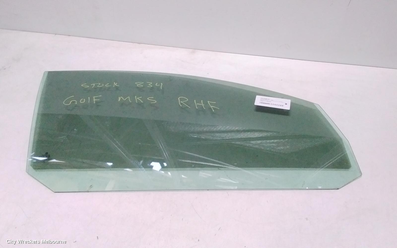 VOLKSWAGEN GOLF RIGHT REAR DOOR WINDOW, 5DR HATCH 09/1998 - 04/2004