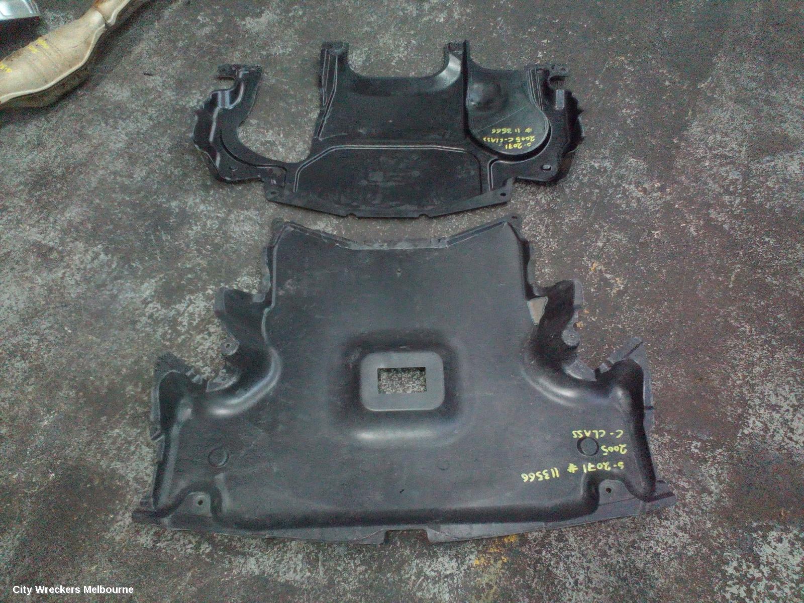 MERCEDES C CLASS LOWER ENGINE SPLASH TRAY, FRONT, W203, 11/2000 - 06/2007
