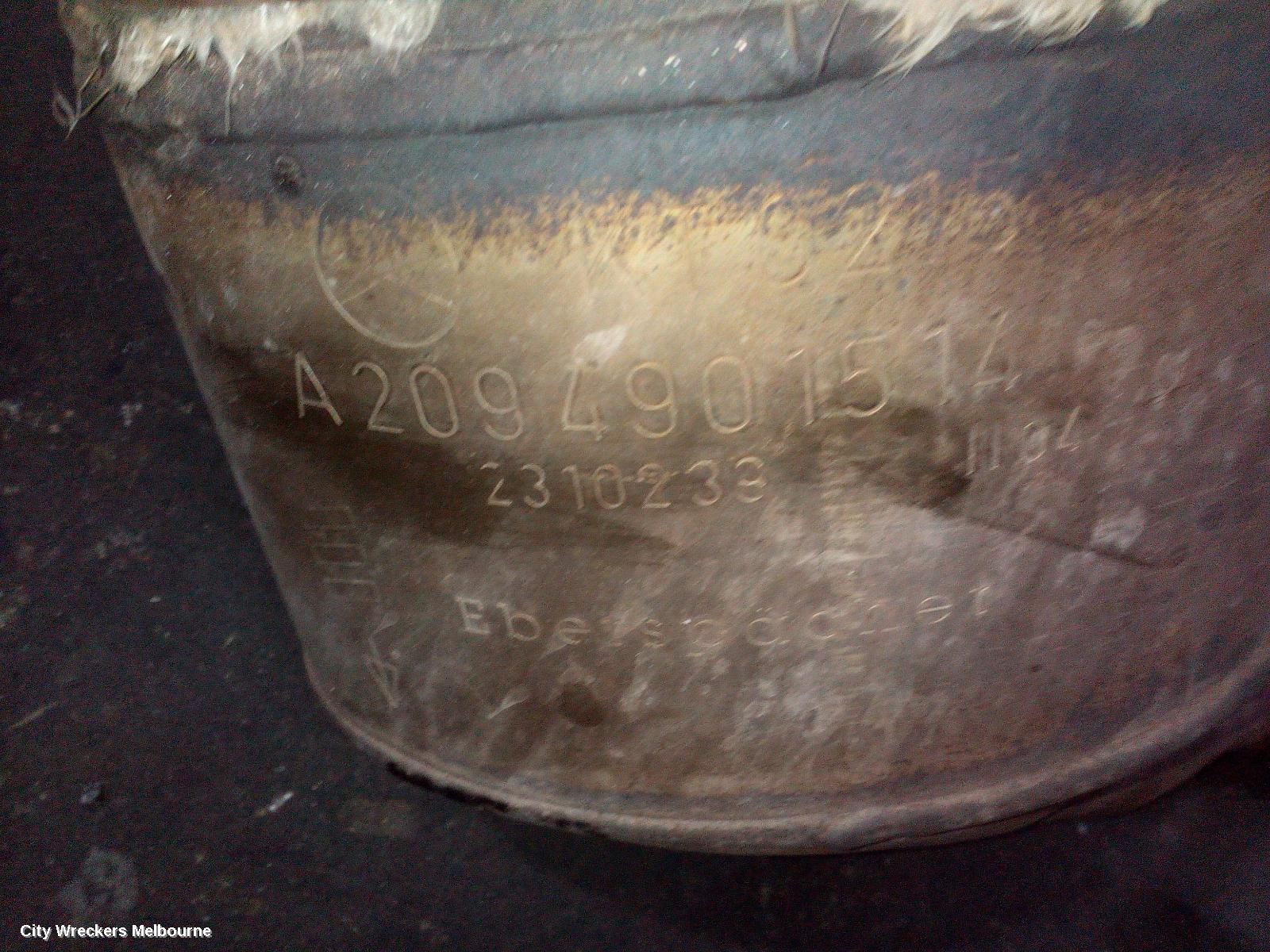 MERCEDES C CLASS CATALYTIC CONVERTER, UNDER CAR-CAT TYPE, 1.8, PETROL, 271.946 ENGINE, W203/CL203, 10/2002 - 06/2007