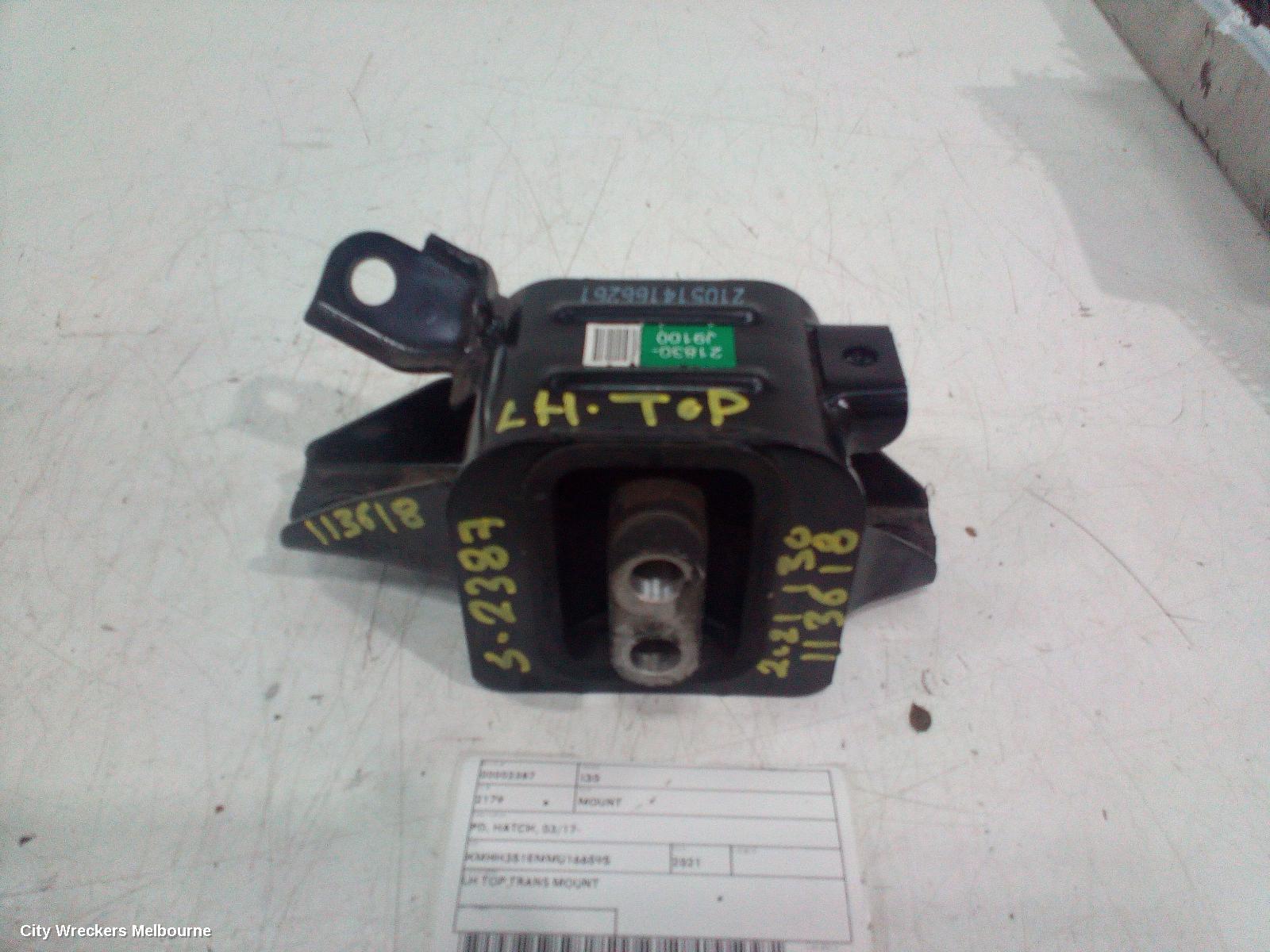 HYUNDAI I30 MOUNT, PD, HATCH, 03/2017 ONWARDS