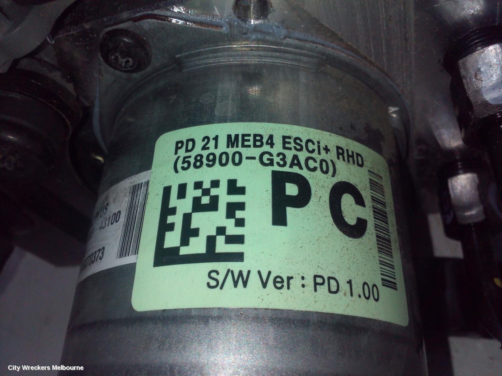 HYUNDAI I30 ABS PUMP/MODULATOR, P/N, 58900G3AC0, PD, 03/2017 ONWARDS