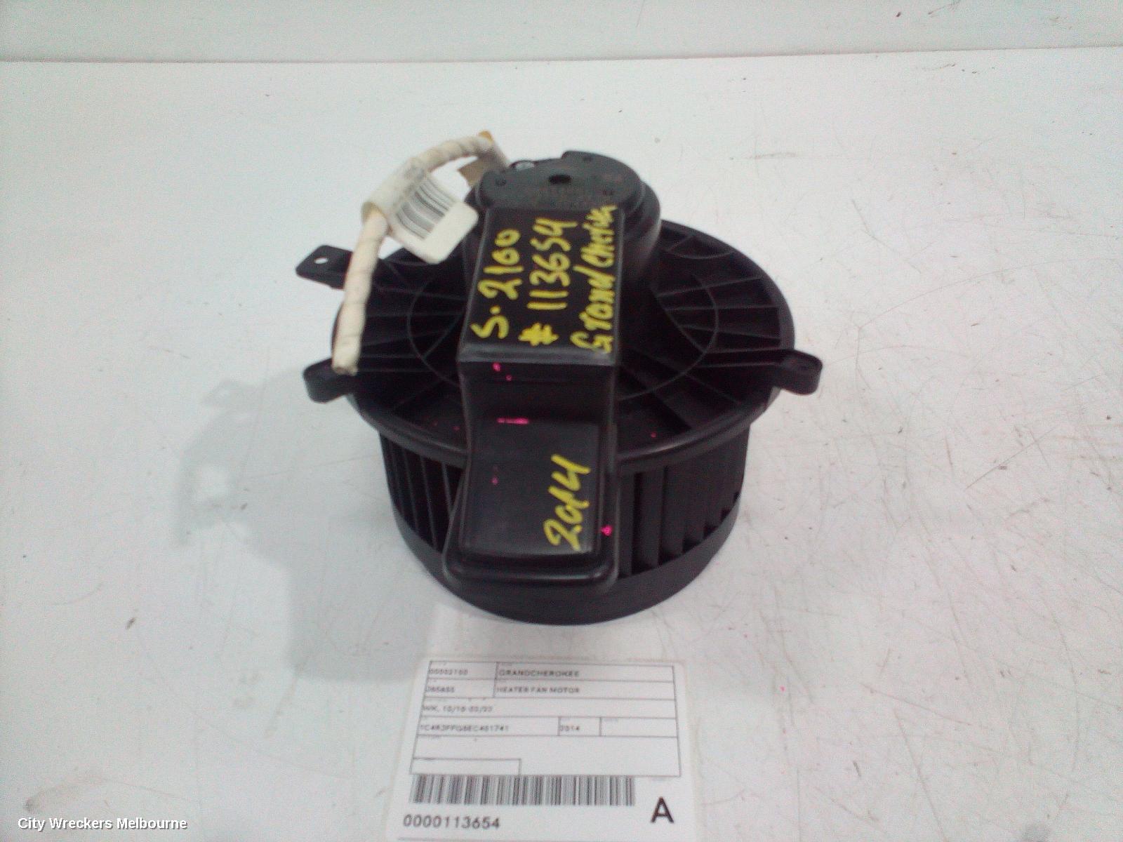 JEEP GRANDCHEROKEE HEATER FAN MOTOR, WK, 10/2010 - 02/2022