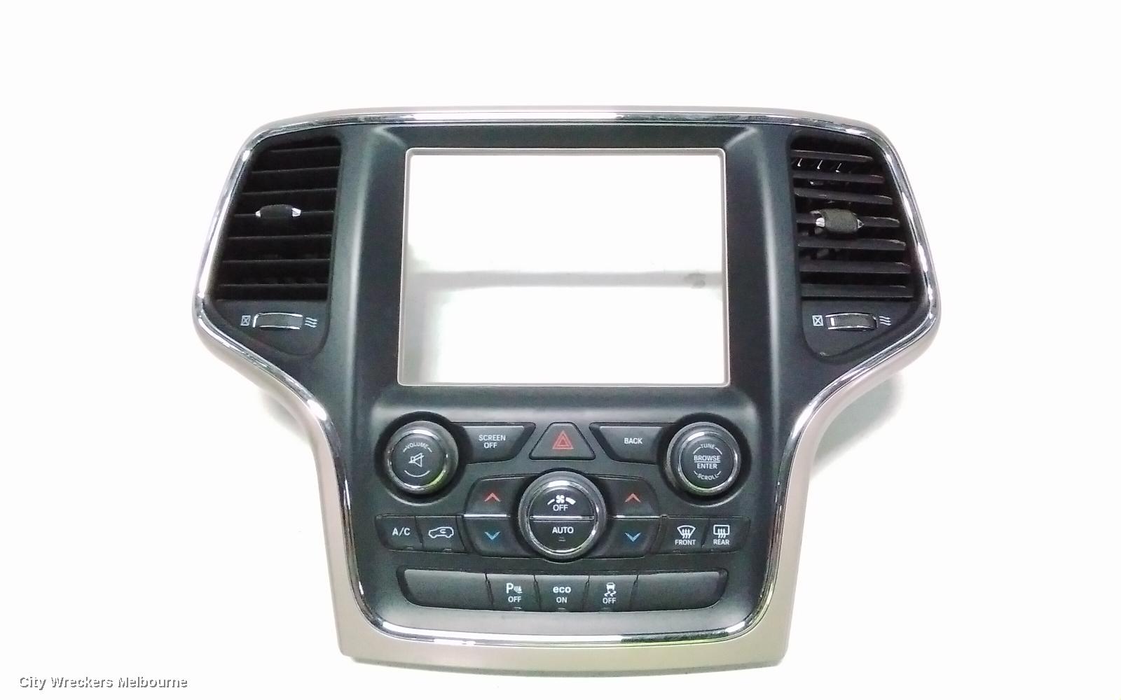 JEEP GRANDCHEROKEE HEATER/AC CONTROLS, HEATING/COOLING/STEREO CENTRE CONTROL UNIT***USE STEREO/HEAD UNIT*** 04/2013 - 02/2022