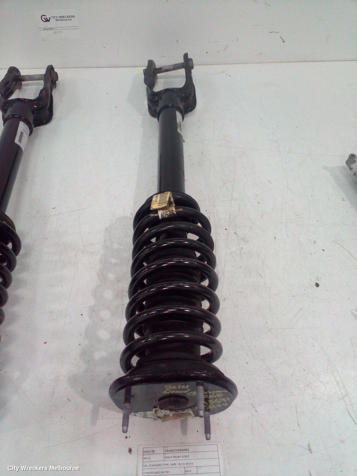 JEEP GRANDCHEROKEE RIGHT FRONT STRUT, WK, STANDARD TYPE, 4WD, 10/2010 - 09/2016