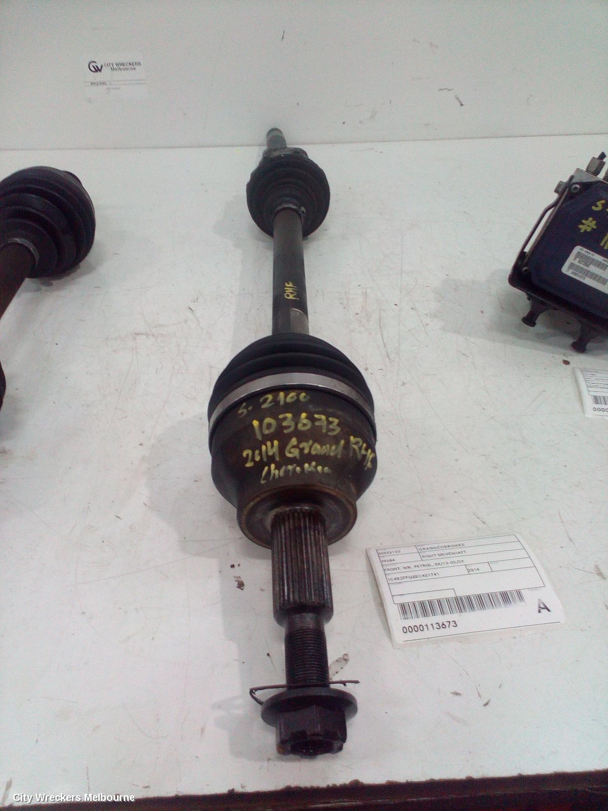 JEEP GRANDCHEROKEE RIGHT DRIVESHAFT, FRONT, WK, PETROL, 04/2013 - 02/2022