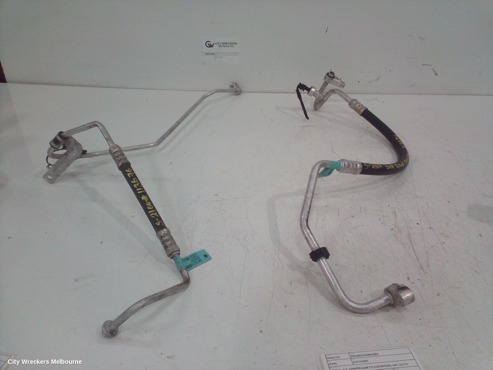 JEEP GRANDCHEROKEE A/C HOSES, PETROL, 3.6, COMPRESSOR TO CONDENSER, WK, 03/2013 - 09/2016
