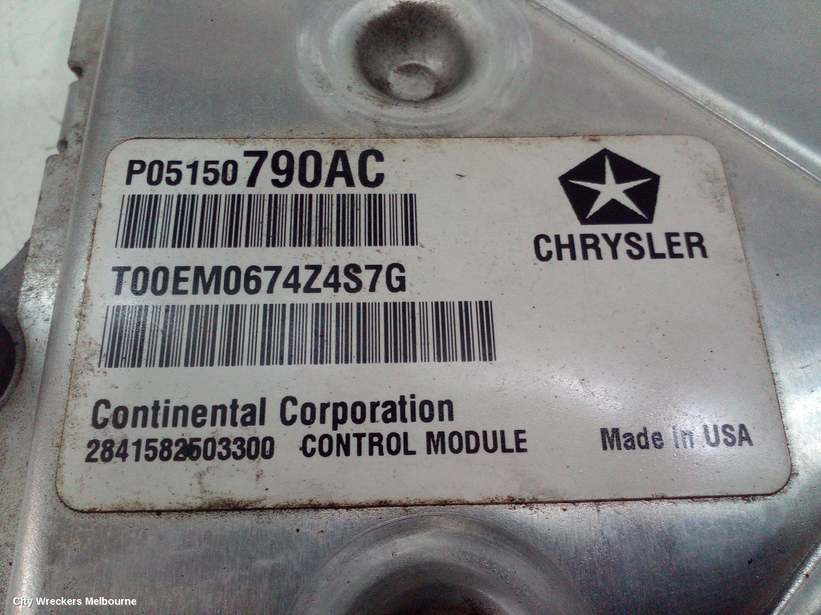 JEEP GRANDCHEROKEE ECU, ENGINE ECU, 3.6, PETROL, ECU ONLY, P/N 05150790AC, WK, 10/2010 - 02/2022