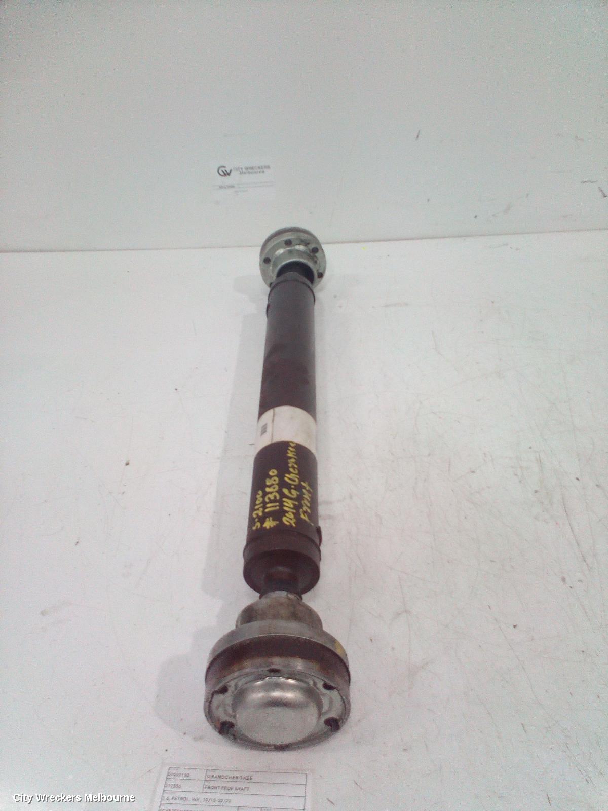 JEEP GRANDCHEROKEE FRONT PROP SHAFT, 3.6, PETROL, WK, 10/2010 - 02/2022