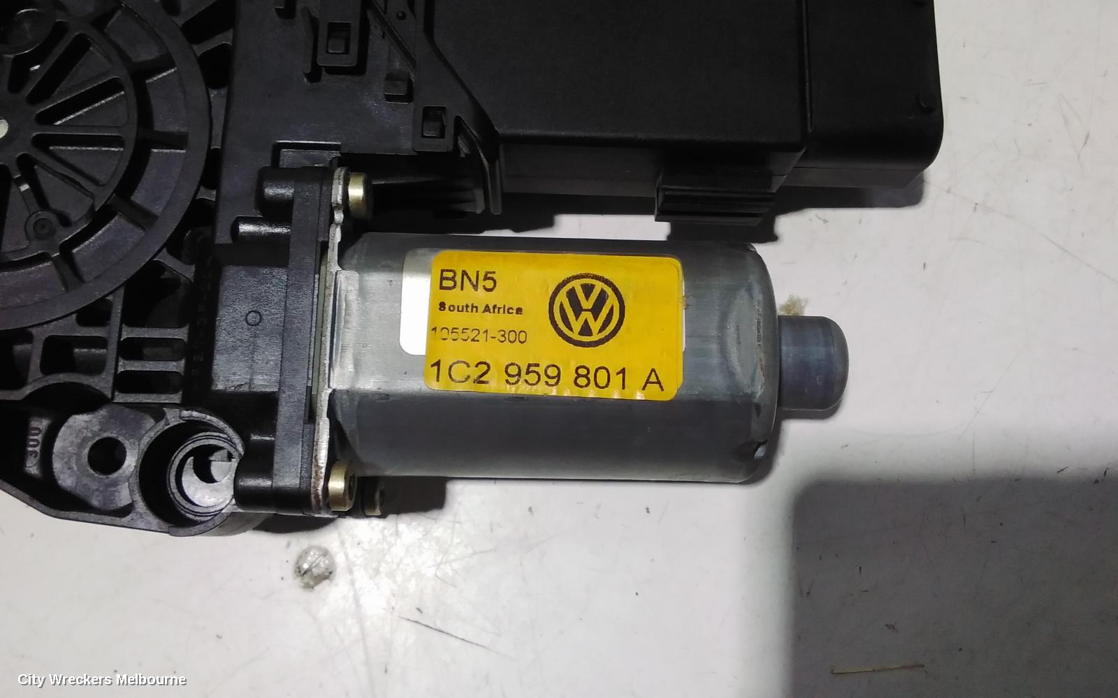 VOLKSWAGEN GOLF LEFT FRONT WINDOW REG/MOTOR, 5DR HATCH POWER - MOTOR ONLY 09/1998 - 04/2004
