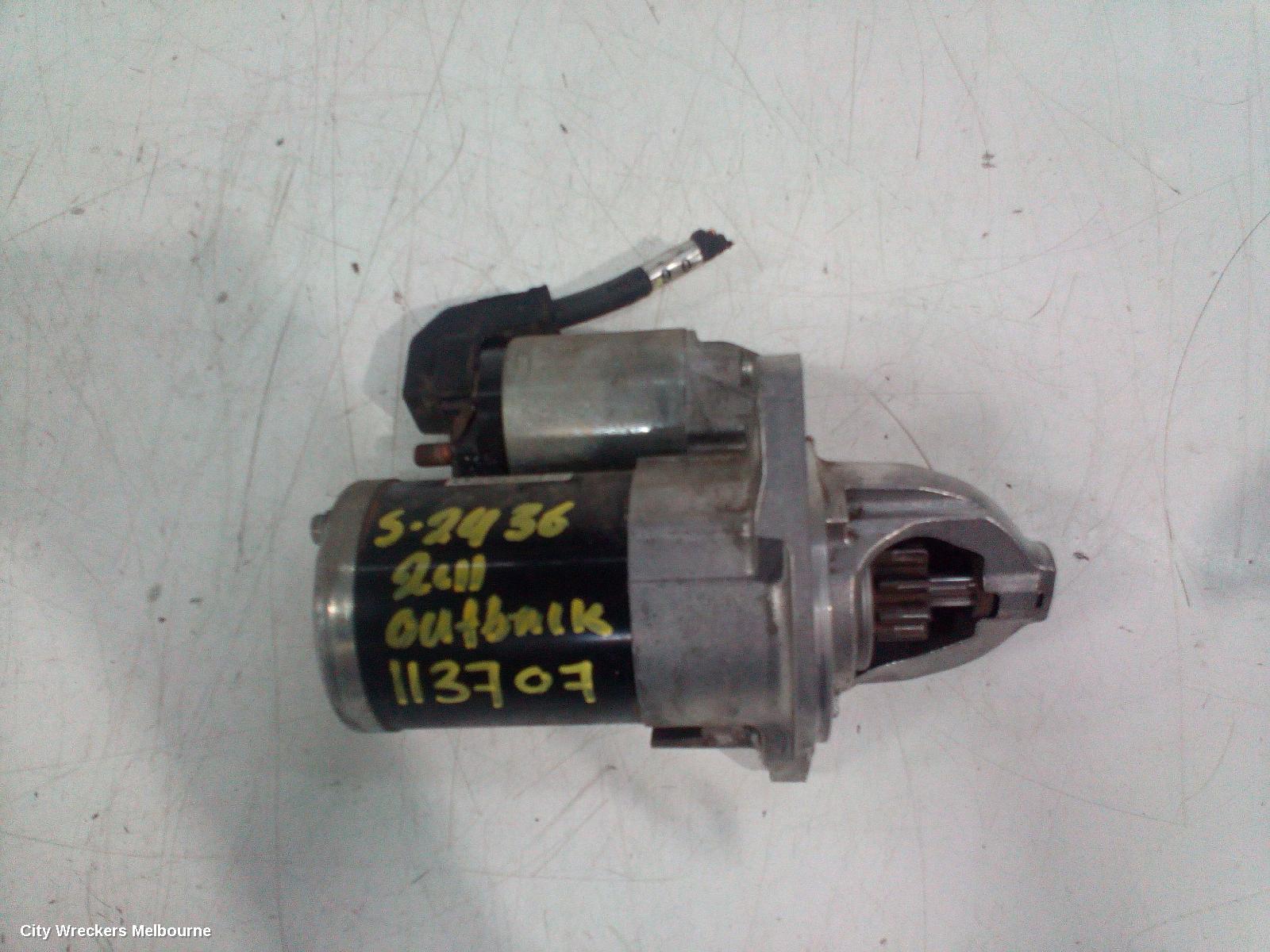SUBARU OUTBACK STARTER, PETROL, EJ25, NON TURBO, AUTO, 4/6 SPEED, 2ND-5TH GEN, 09/1996 - 09/2012