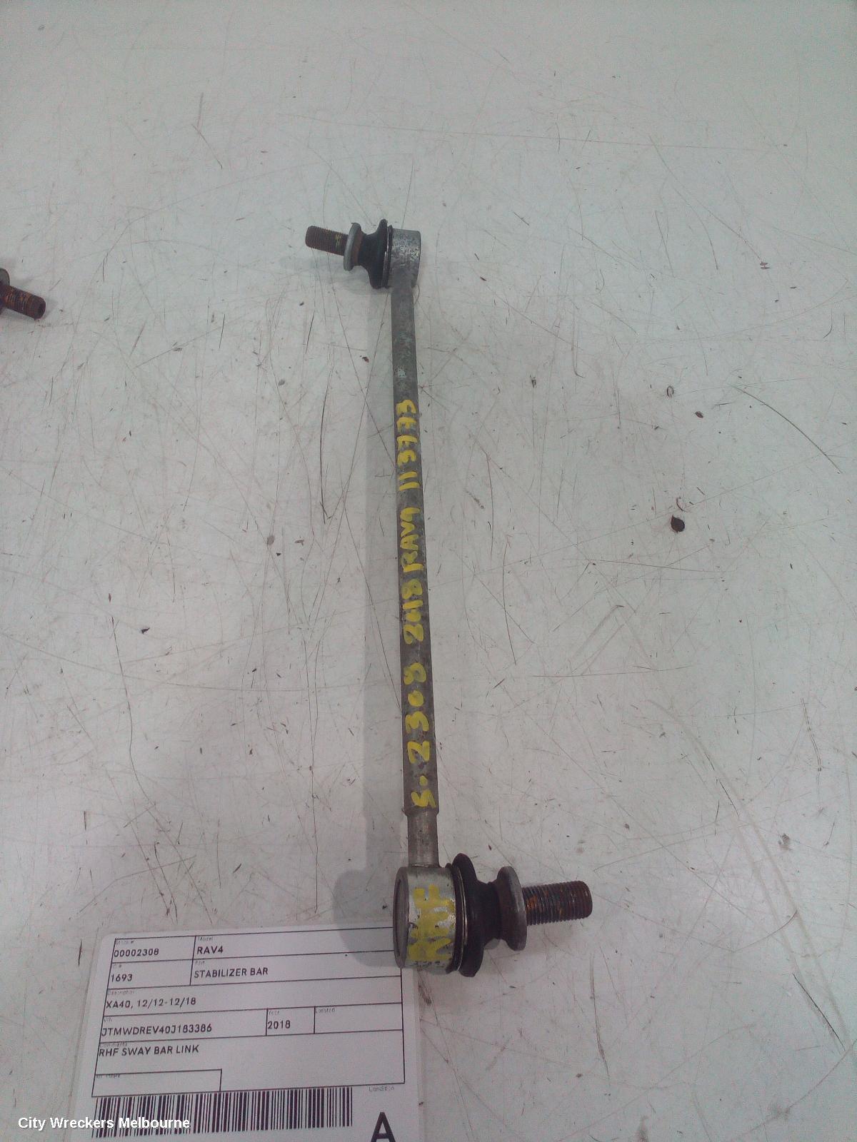 TOYOTA RAV4 STABILISER BAR, XA40, 12/2012 - 12/2018