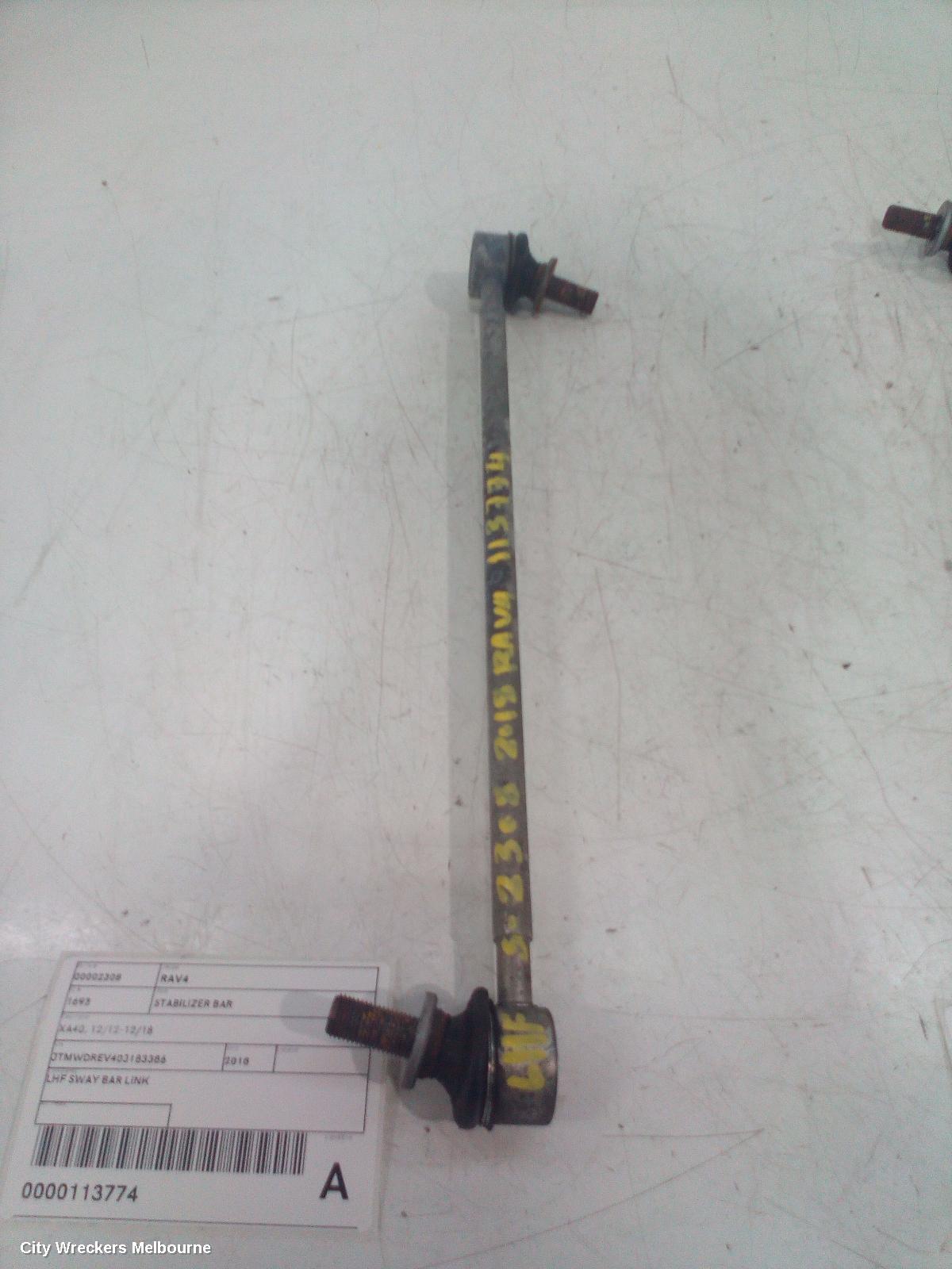 TOYOTA RAV4 STABILISER BAR, XA40, 12/2012 - 12/2018