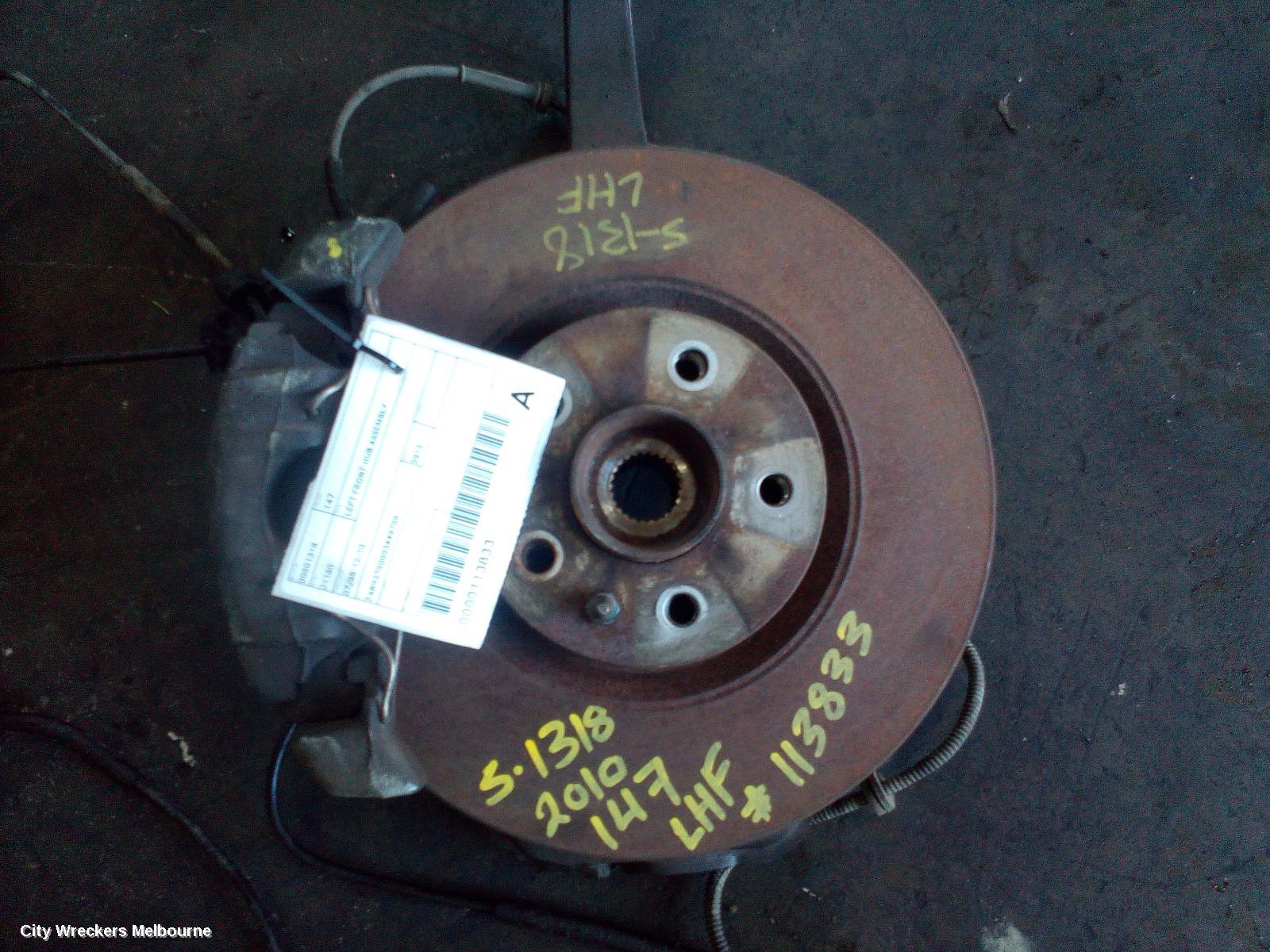 ALFA ROMEO 147 LEFT FRONT HUB ASSEMBLY, 07/2005 - 12/2010