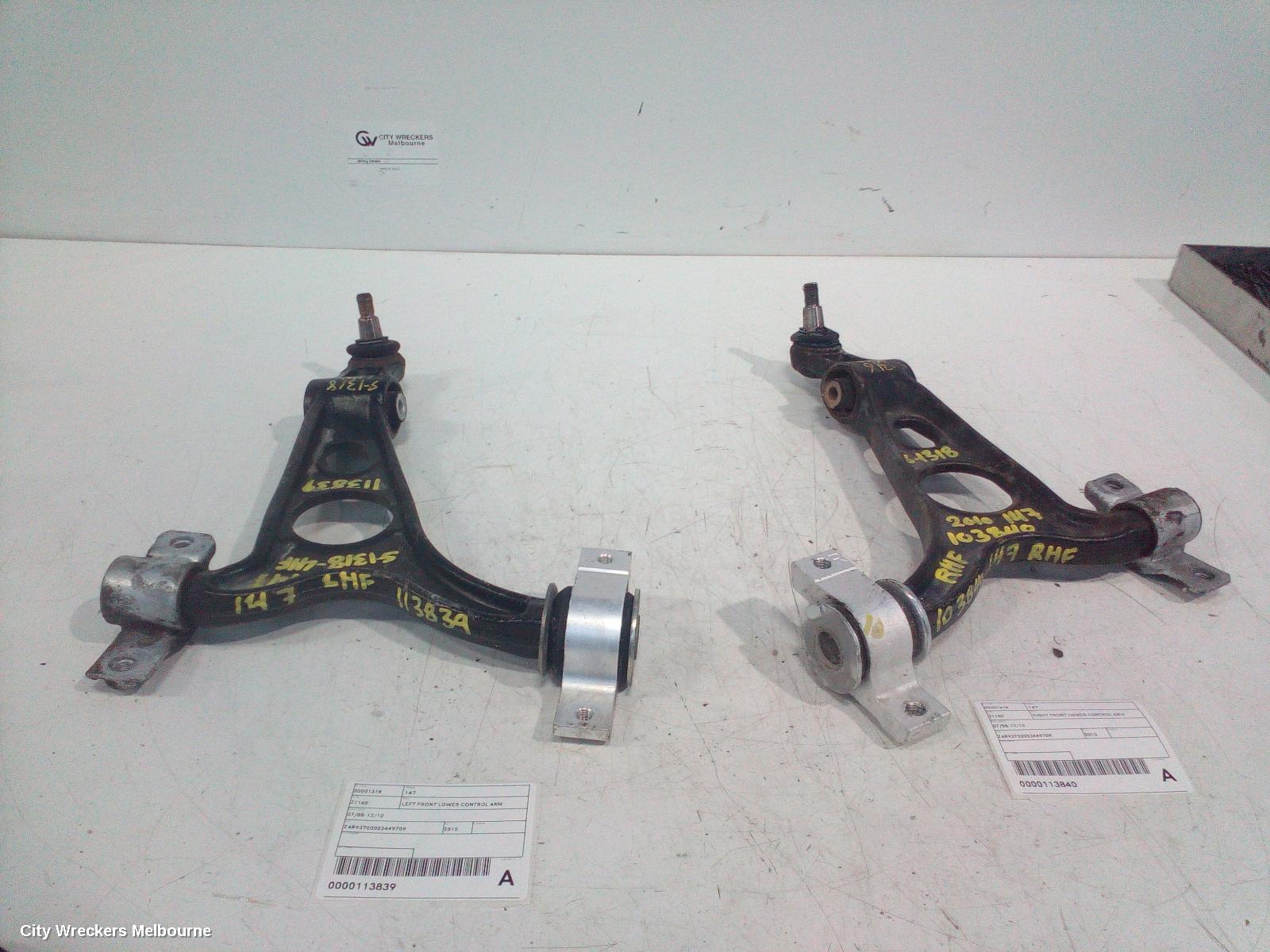 ALFA ROMEO 147 LEFT FRONT LOWER CONTROL ARM, 07/2005 - 12/2010