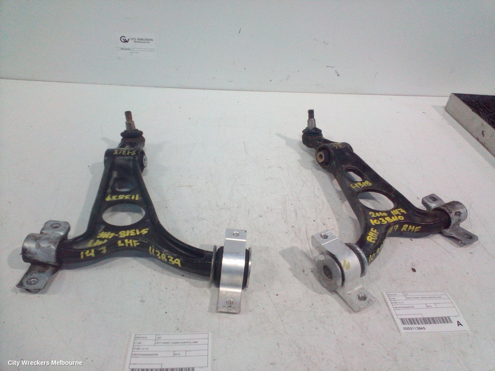 ALFA ROMEO 147 RIGHT FRONT LOWER CONTROL ARM, 07/2005 - 12/2010