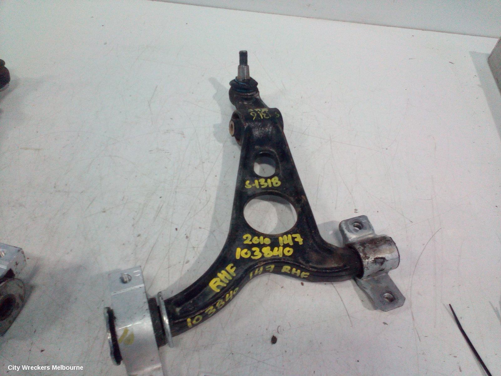 ALFA ROMEO 147 RIGHT FRONT LOWER CONTROL ARM, 07/2005 - 12/2010