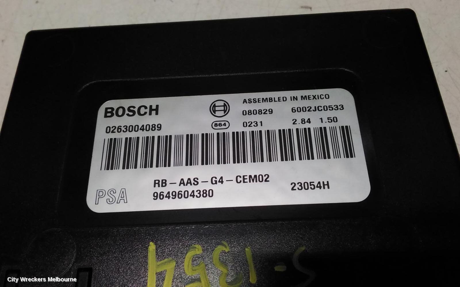 PEUGEOT 407, 09/2004 - 06/2011, PEUGEOT 407 2006 PARKING PDC CONTROL UNIT MODULE 0263004089 RTX104139: 113859