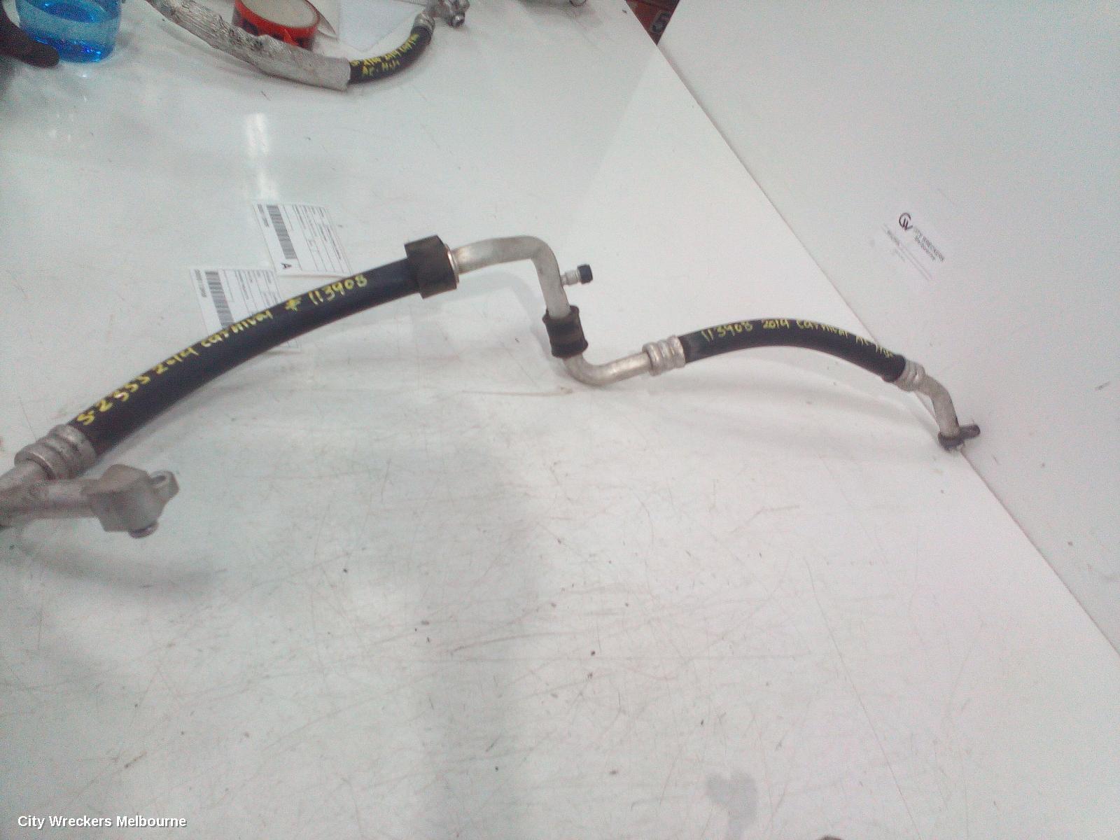 KIA CARNIVAL/GRAND CARNIVAL A/C HOSES, PETROL, 3.5, G6DC, COMPRESSOR TO EVAPORATOR, VQ, 03/2010 - 12/2014