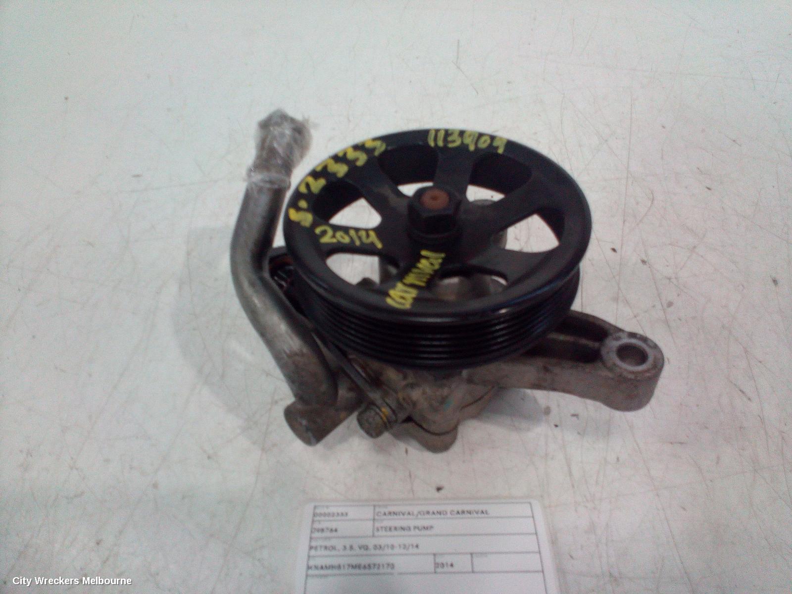 KIA CARNIVAL/GRAND CARNIVAL STEERING PUMP, PETROL, 3.5, VQ, 03/2010 - 12/2014